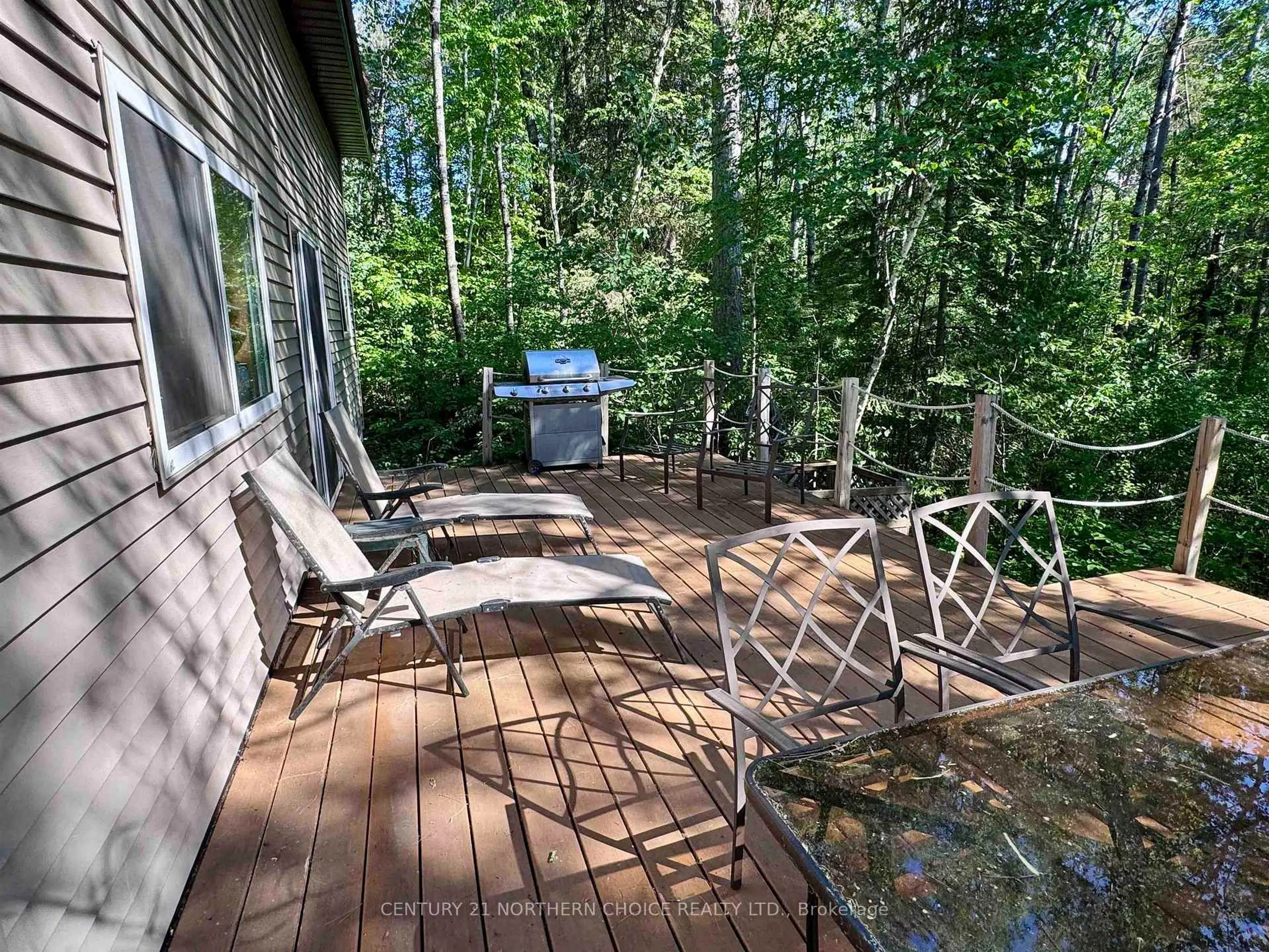 Patio, forest/trees view for PCL 25789 Wasaw Rd, Rainy River Remote Area Ontario P0W 1C0