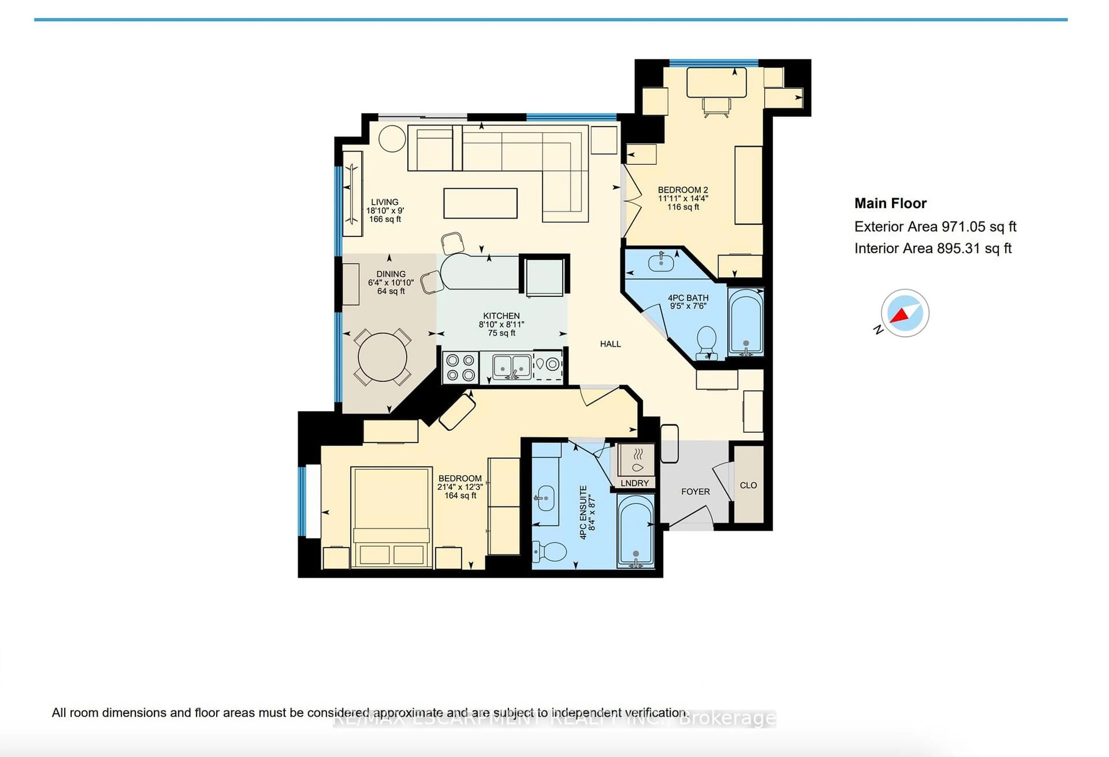 Floor plan for 135 James St #802, Hamilton Ontario L8P 2Z6
