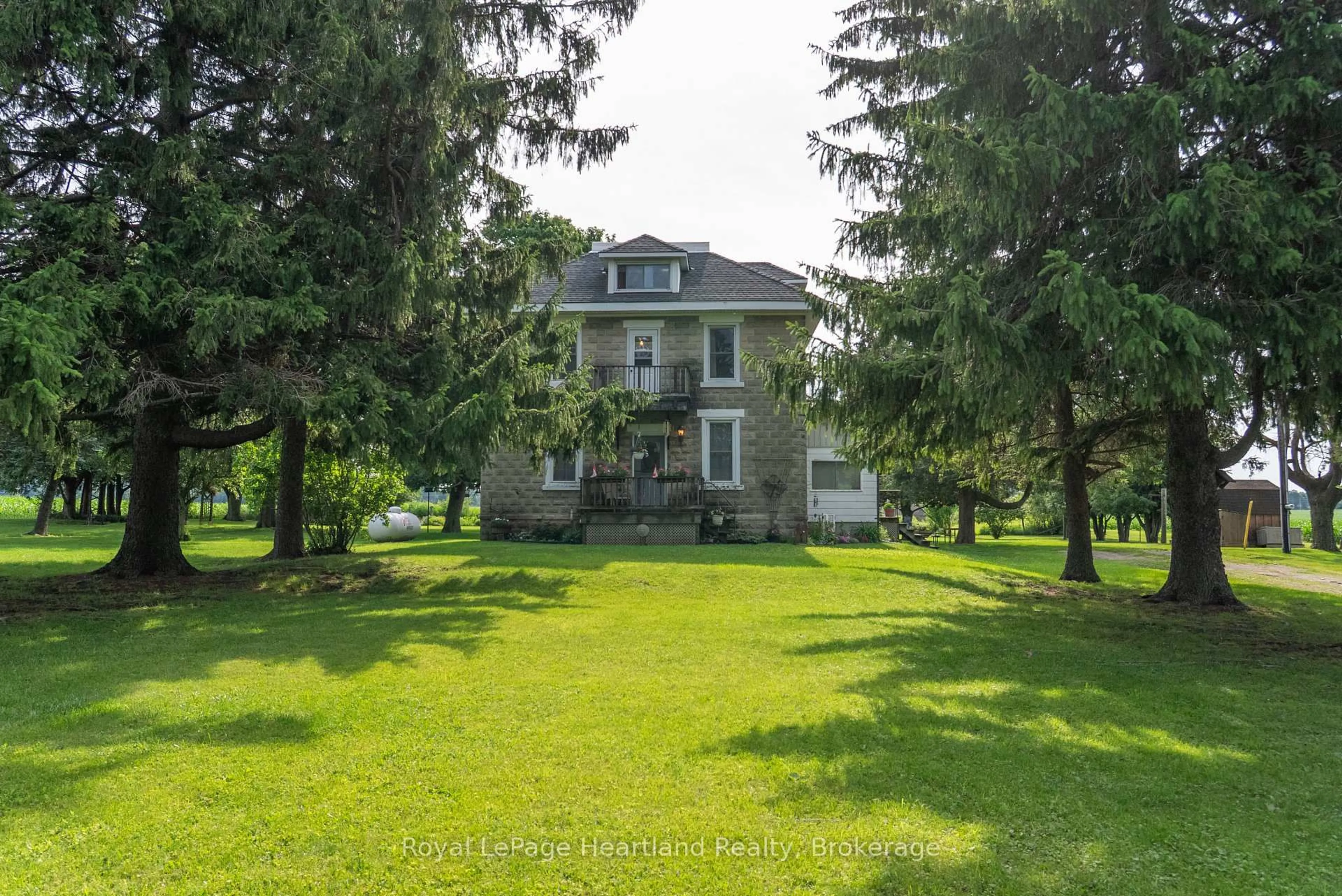 A pic from outside/outdoor area/front of a property/back of a property/a pic from drone, street for 80498 Stone School Line, Central Huron Ontario N7A 3Y2