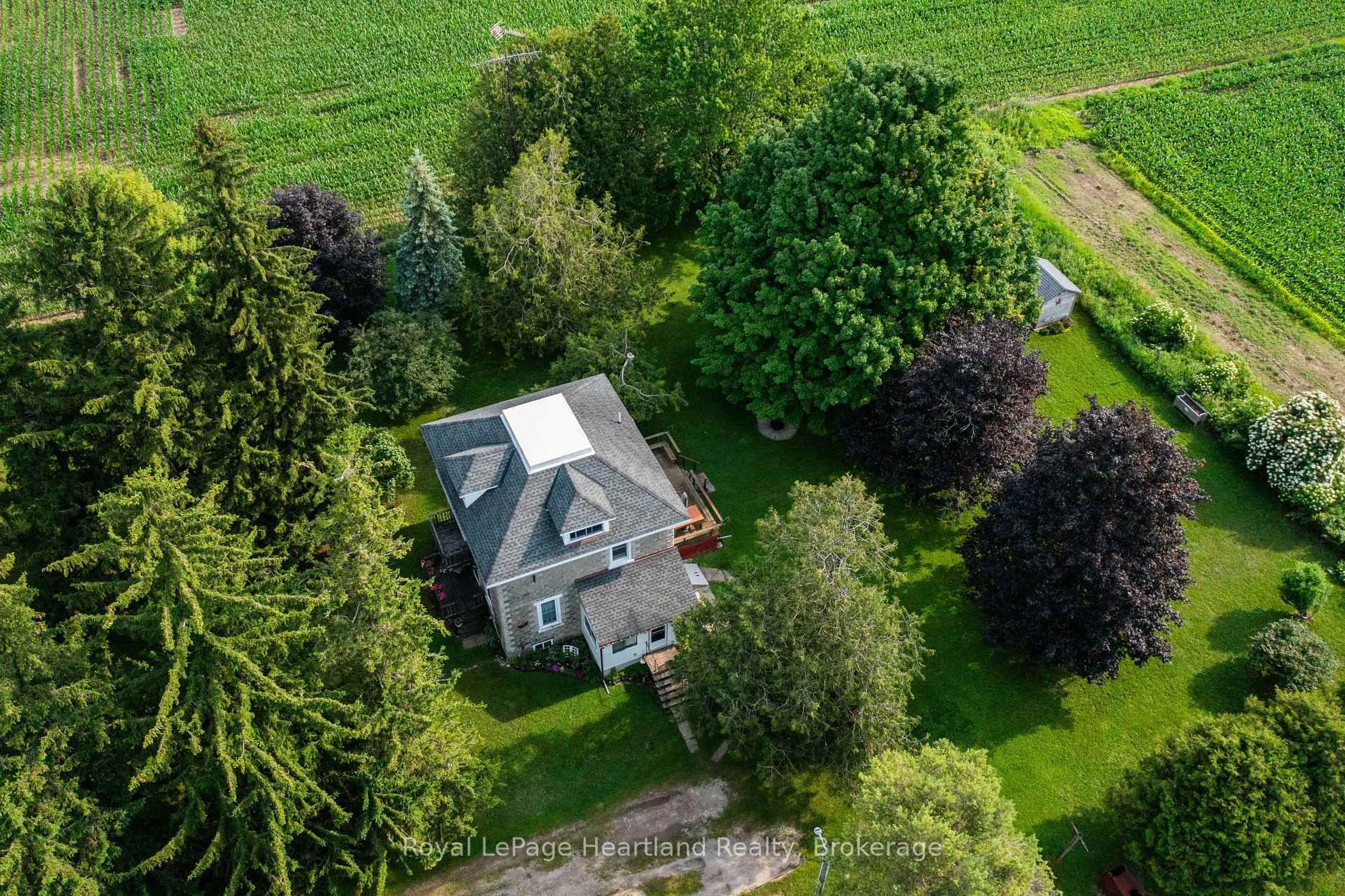 A pic from outside/outdoor area/front of a property/back of a property/a pic from drone, unknown for 80498 Stone School Line, Central Huron Ontario N7A 3Y2