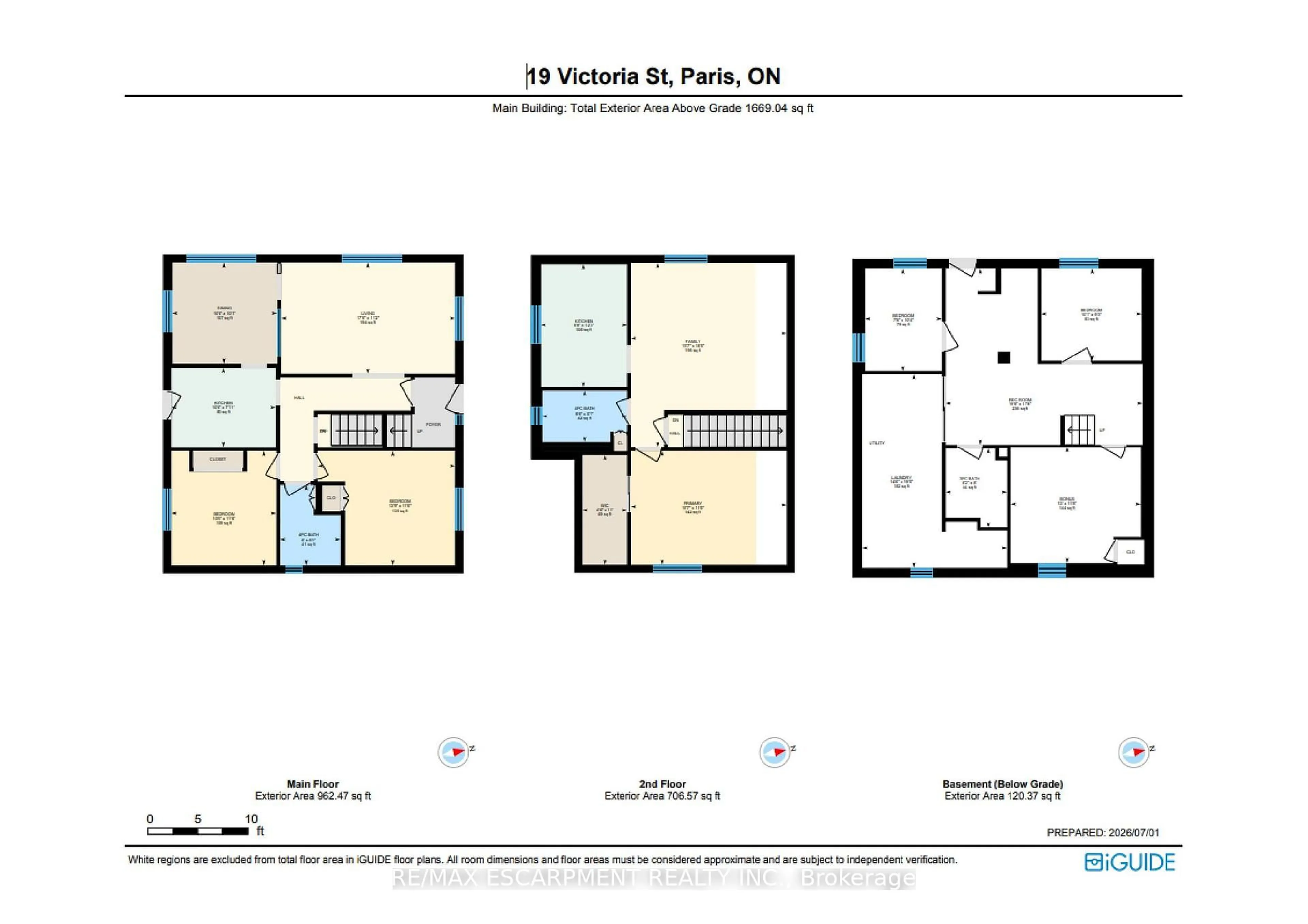 Floor plan for 19 Victoria St, Brant Ontario N3L 1H8