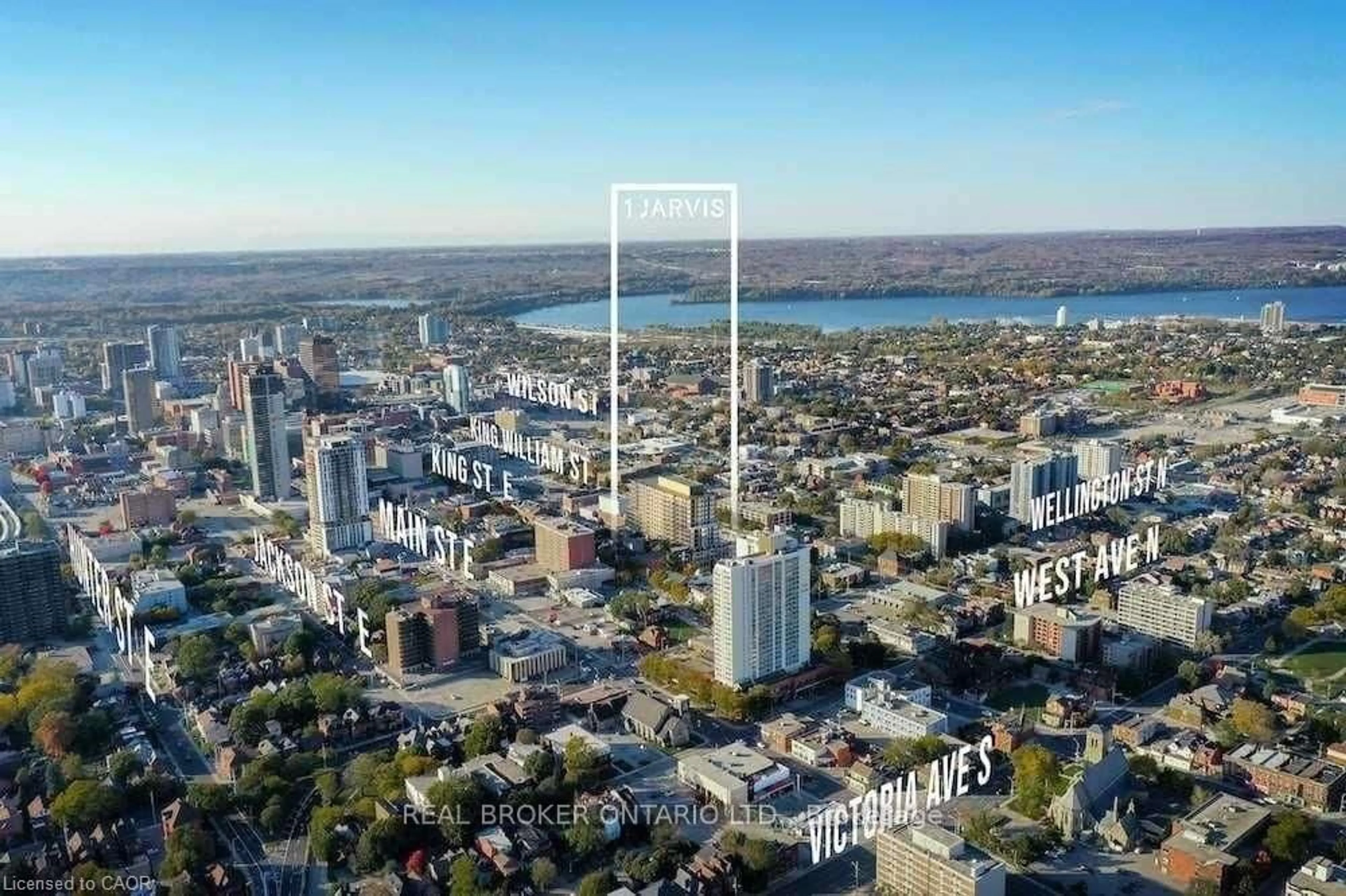 A pic from outside/outdoor area/front of a property/back of a property/a pic from drone, unknown for 1 Jarvis St #922, Hamilton Ontario L8R 3J2