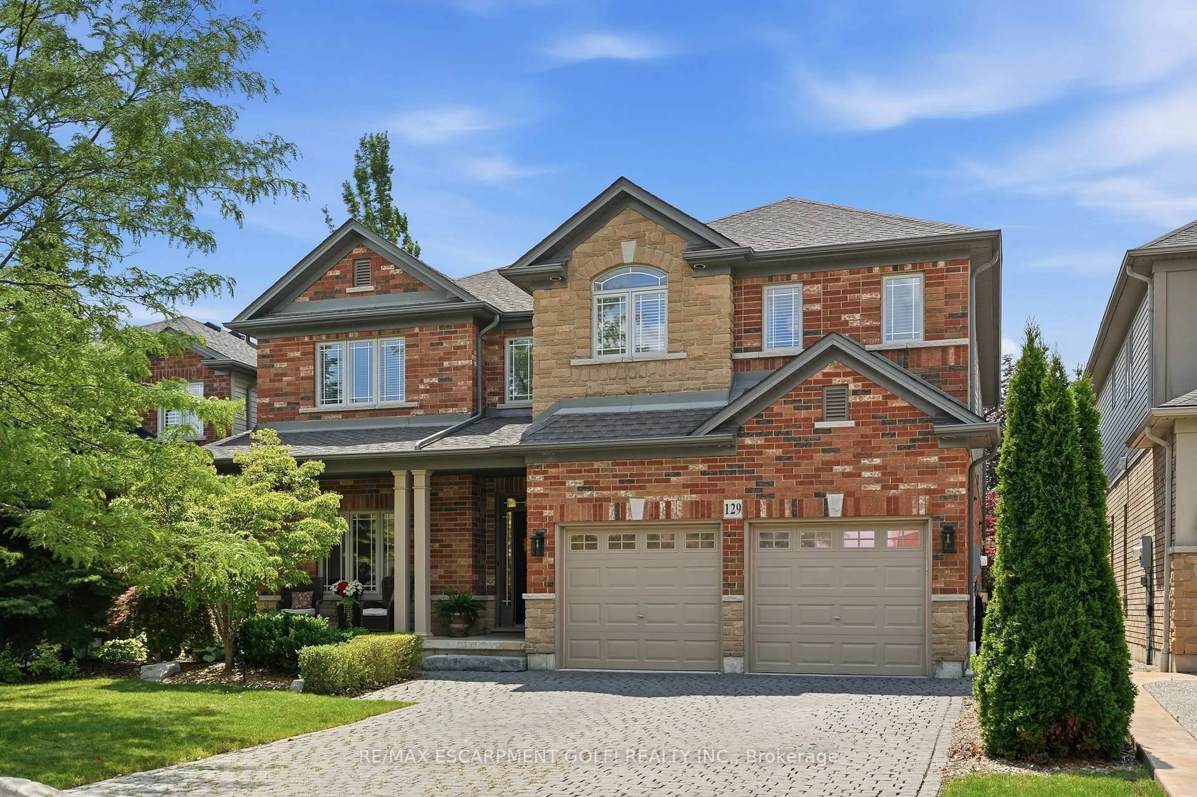 Home with brick exterior material, street for 129 Magnificent Way, Hamilton Ontario L0R 1C0