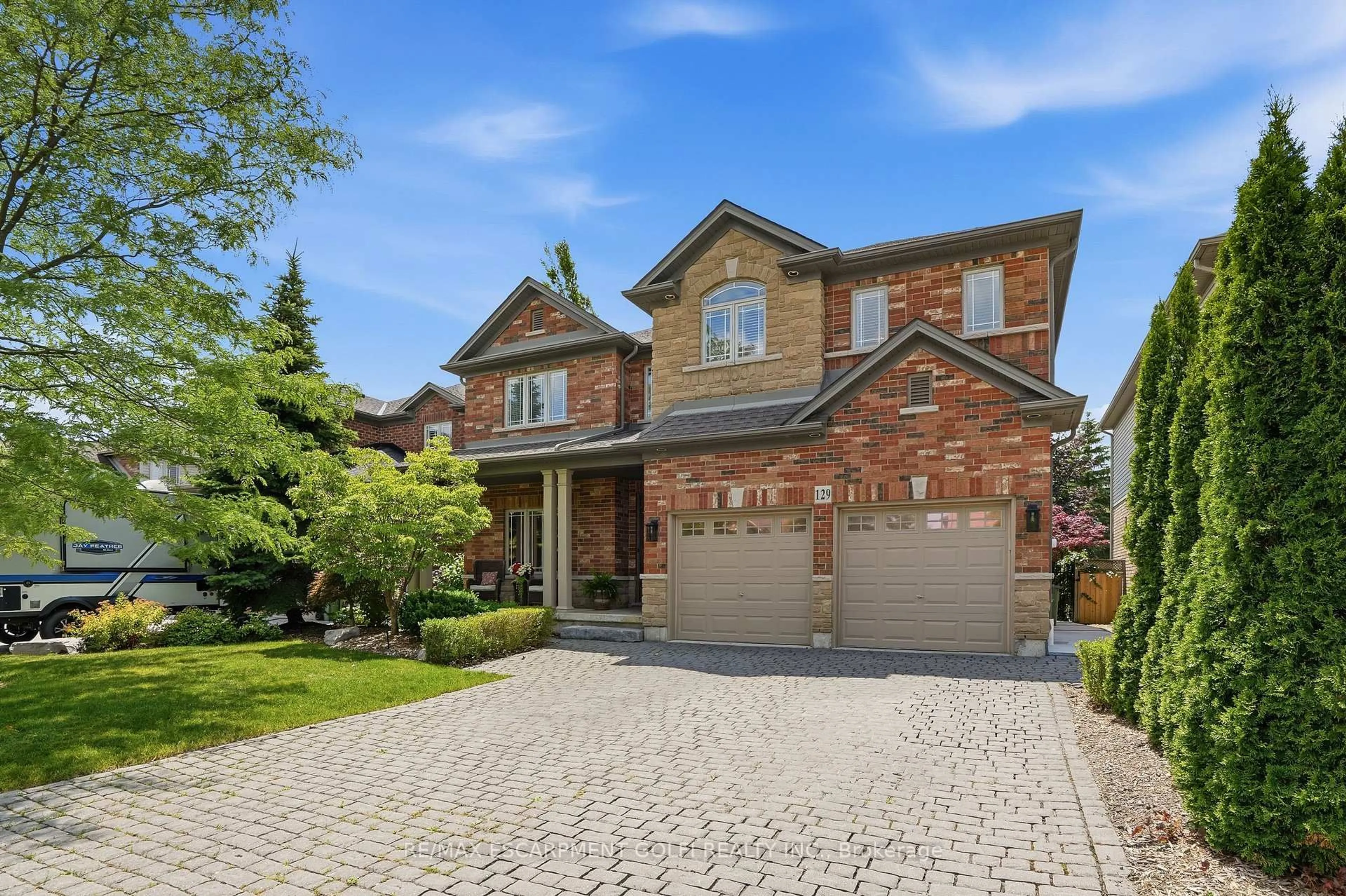Home with brick exterior material, street for 129 Magnificent Way, Hamilton Ontario L0R 1C0