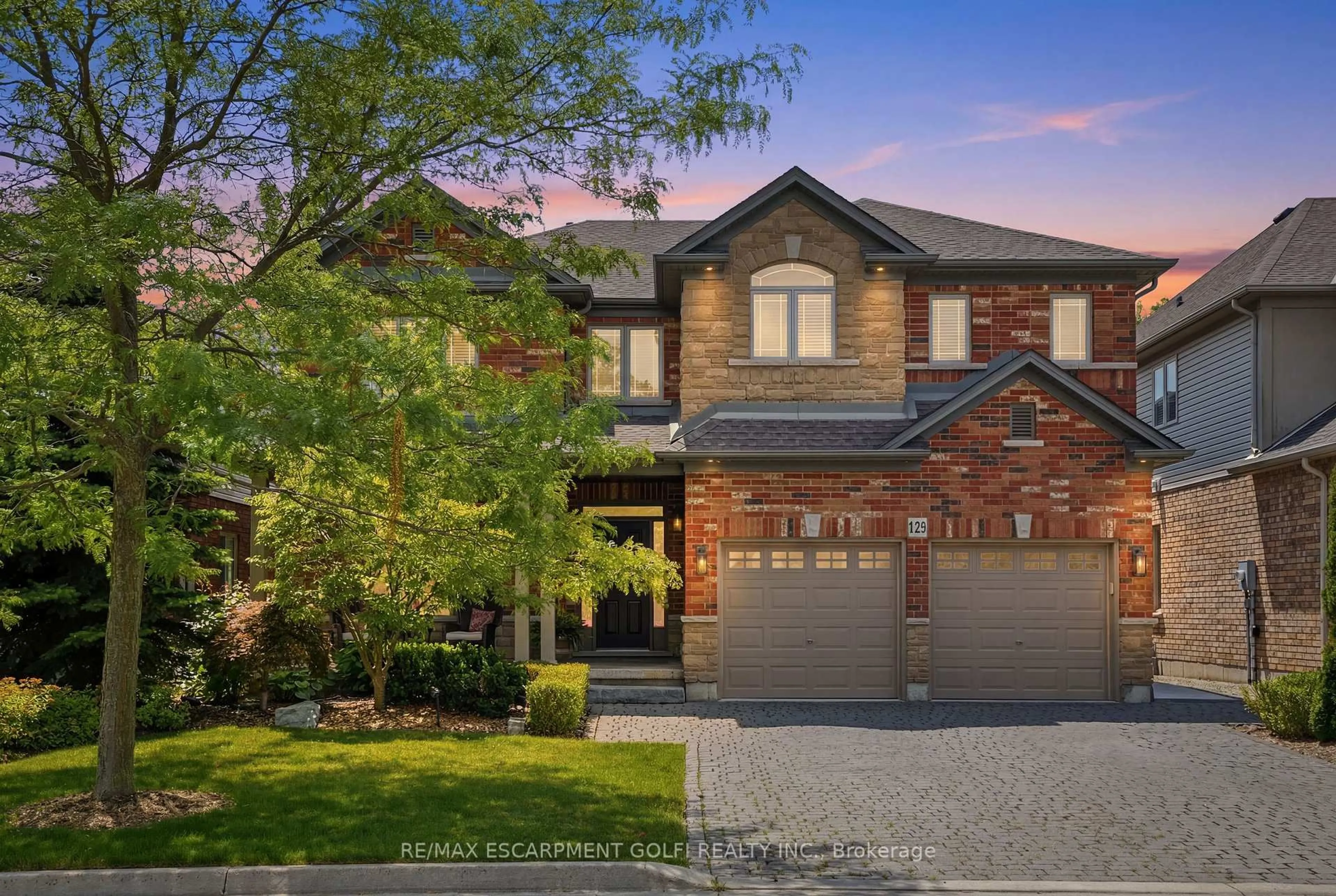 Home with brick exterior material, street for 129 Magnificent Way, Hamilton Ontario L0R 1C0