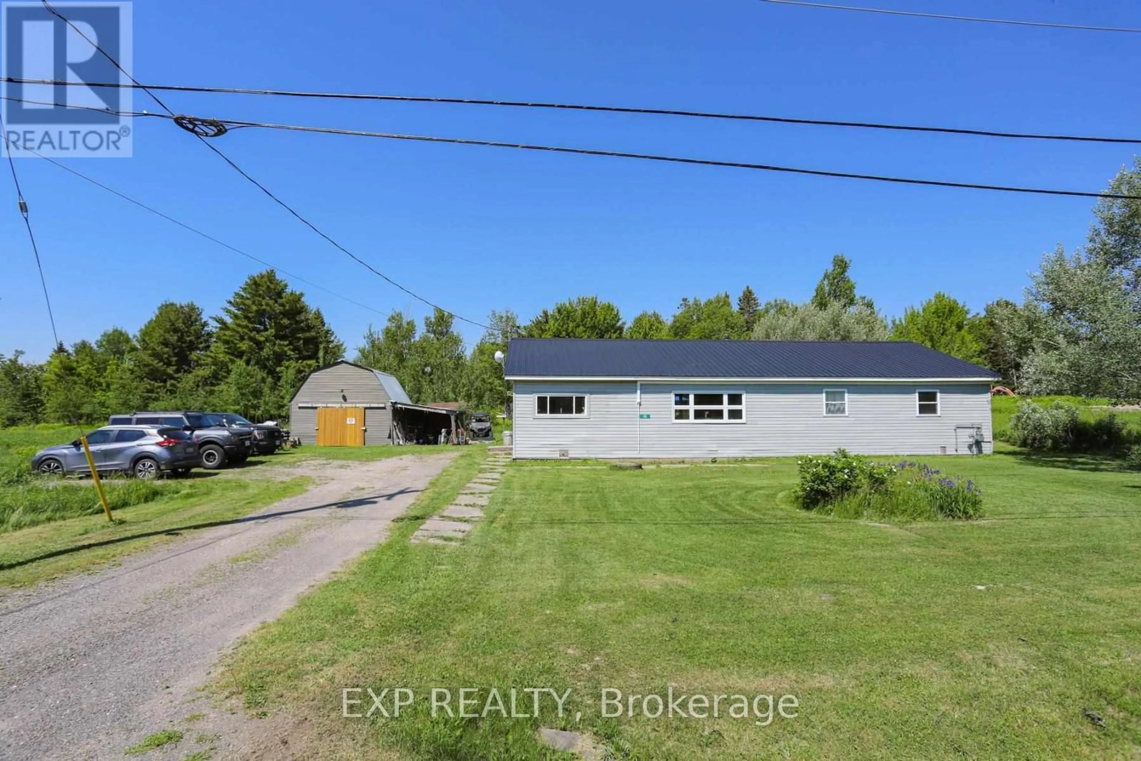 A pic from outside/outdoor area/front of a property/back of a property/a pic from drone, unknown for 46 MAIN St, Johnson Ontario P0R 1E0