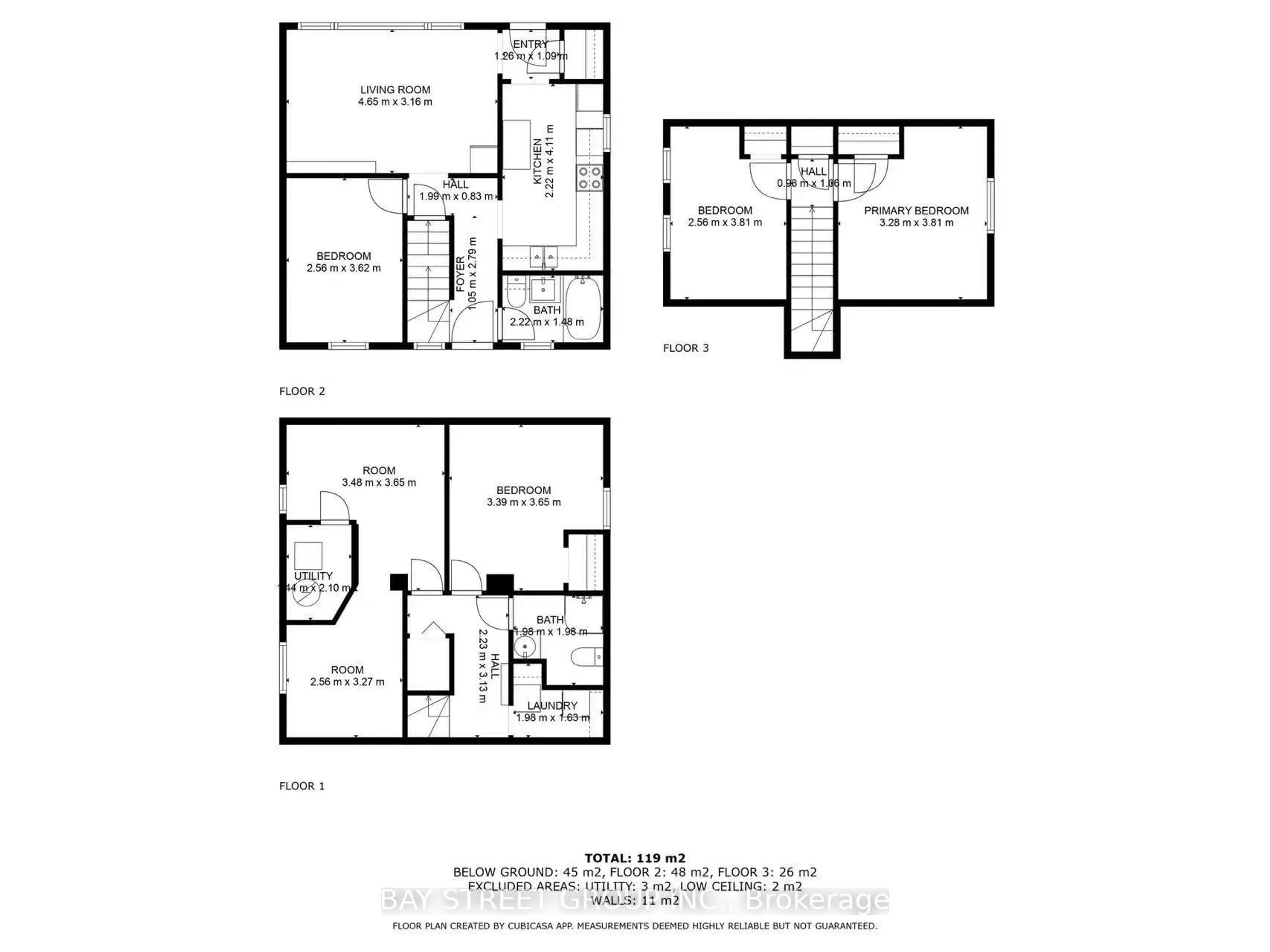 Floor plan for 188 Haddon Ave, Hamilton Ontario L8S 1Y1