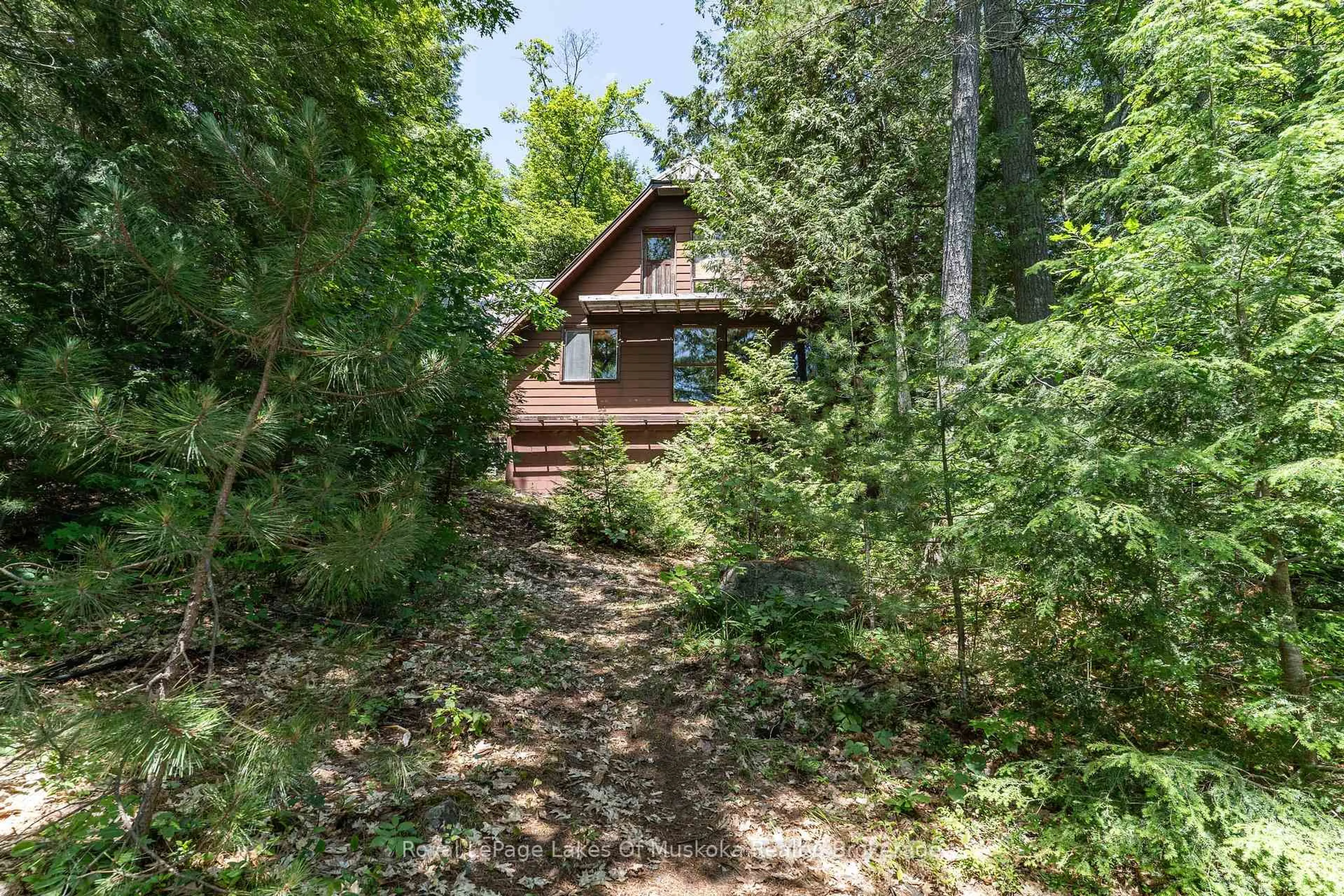 A pic from outside/outdoor area/front of a property/back of a property/a pic from drone, forest/trees view for 19687 Kawagama North Shore, Algonquin Highlands Ontario P0A 1E0