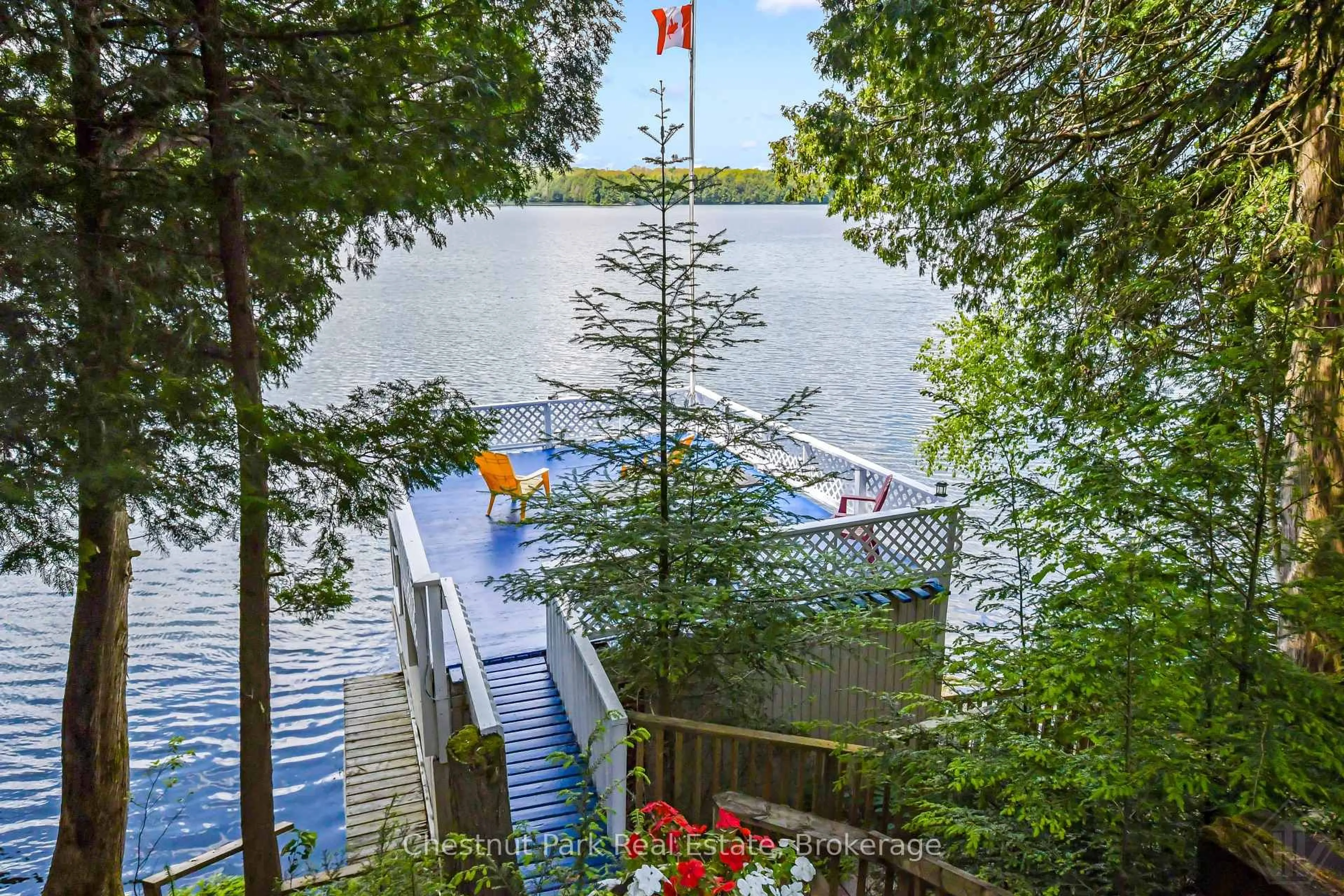 Patio, water/lake/river/ocean view for 58 Skyline Dr, Armour Ontario P0A 1L0