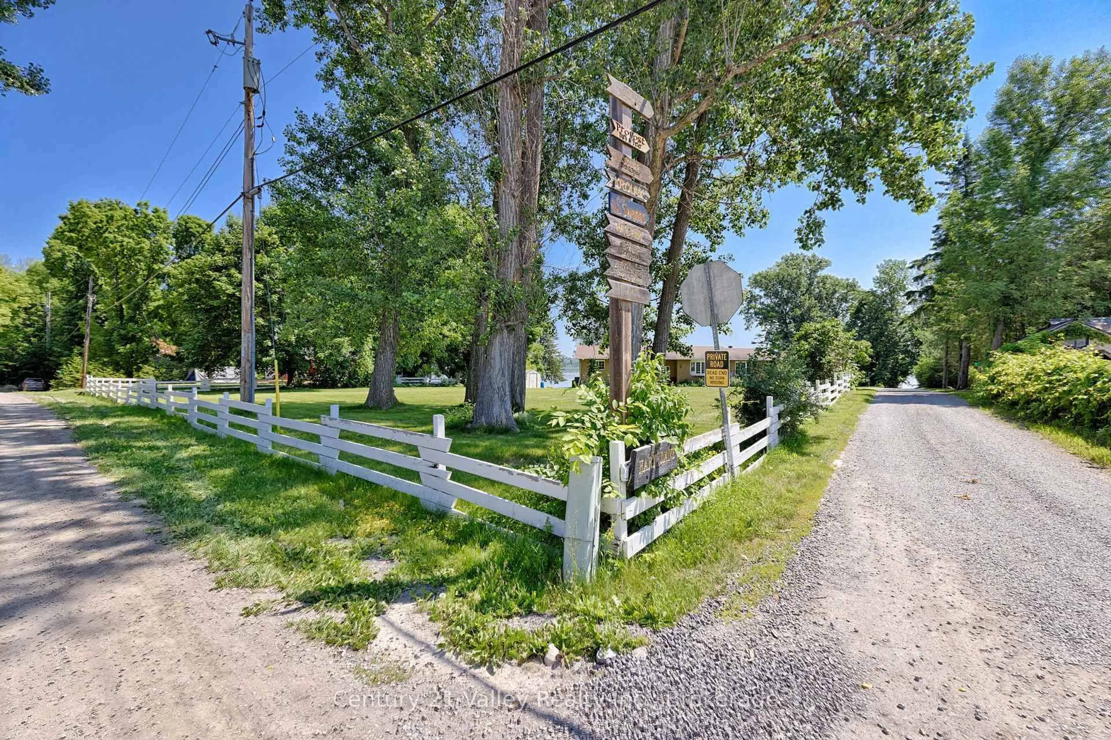 A pic from outside/outdoor area/front of a property/back of a property/a pic from drone, street for 11 Hart Lane, Calabogie Ontario K0J 1H0