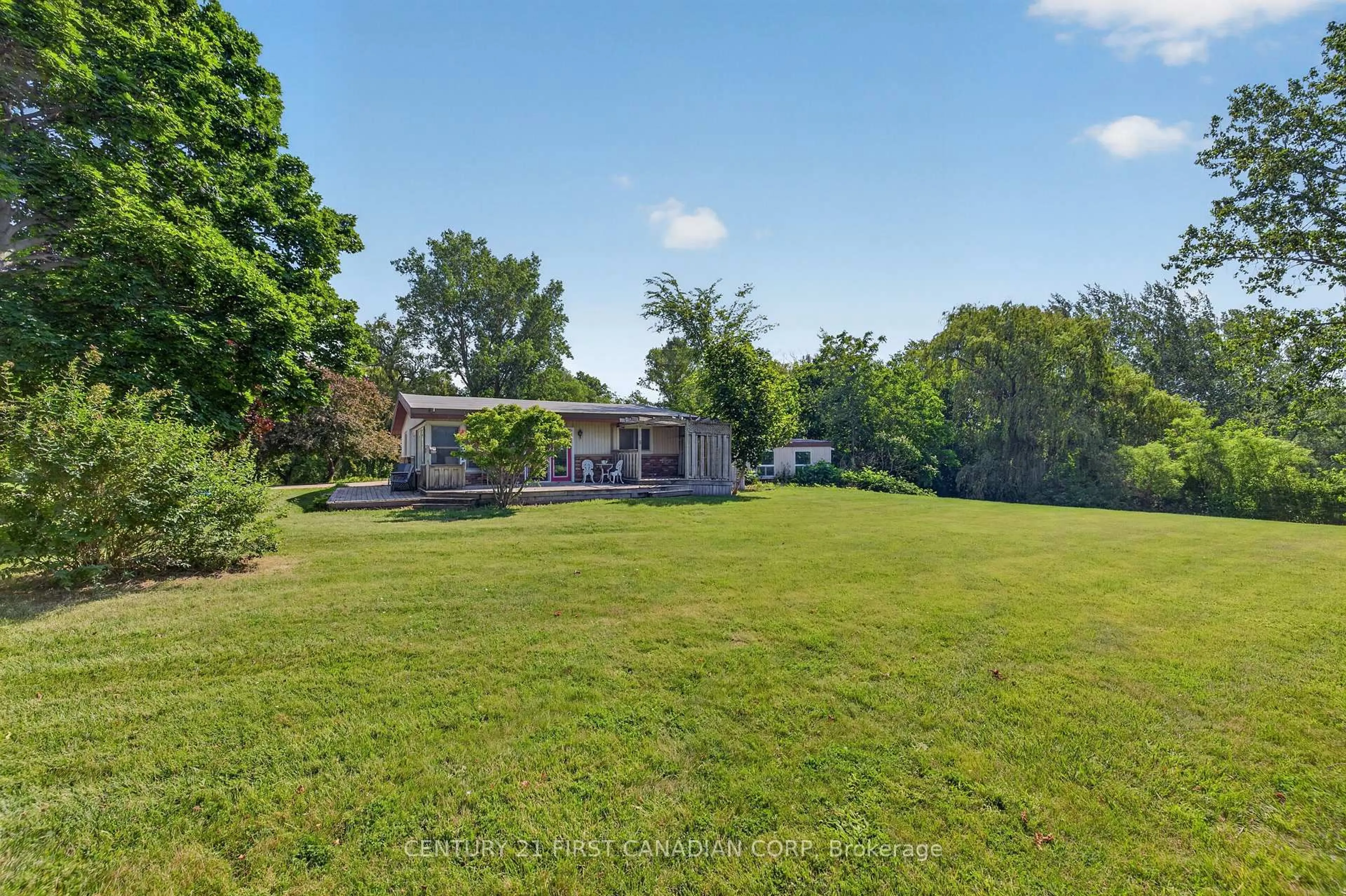 A pic from outside/outdoor area/front of a property/back of a property/a pic from drone, water/lake/river/ocean view for 19429 Harwich Rd, Chatham-Kent Ontario N0P 1A0