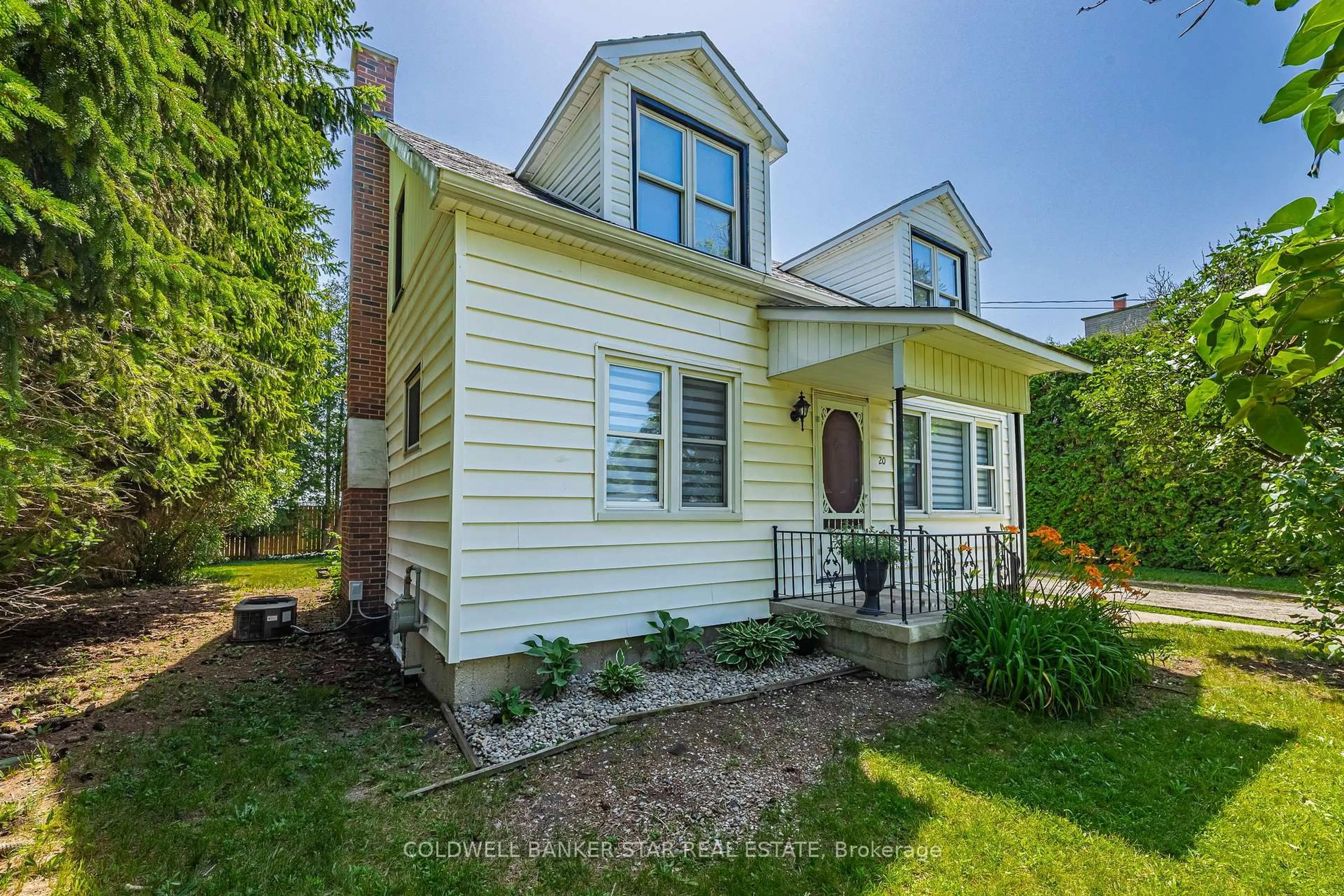 Home with vinyl exterior material, street for 20 Gill Rd, Lambton Shores Ontario N0M 1T0