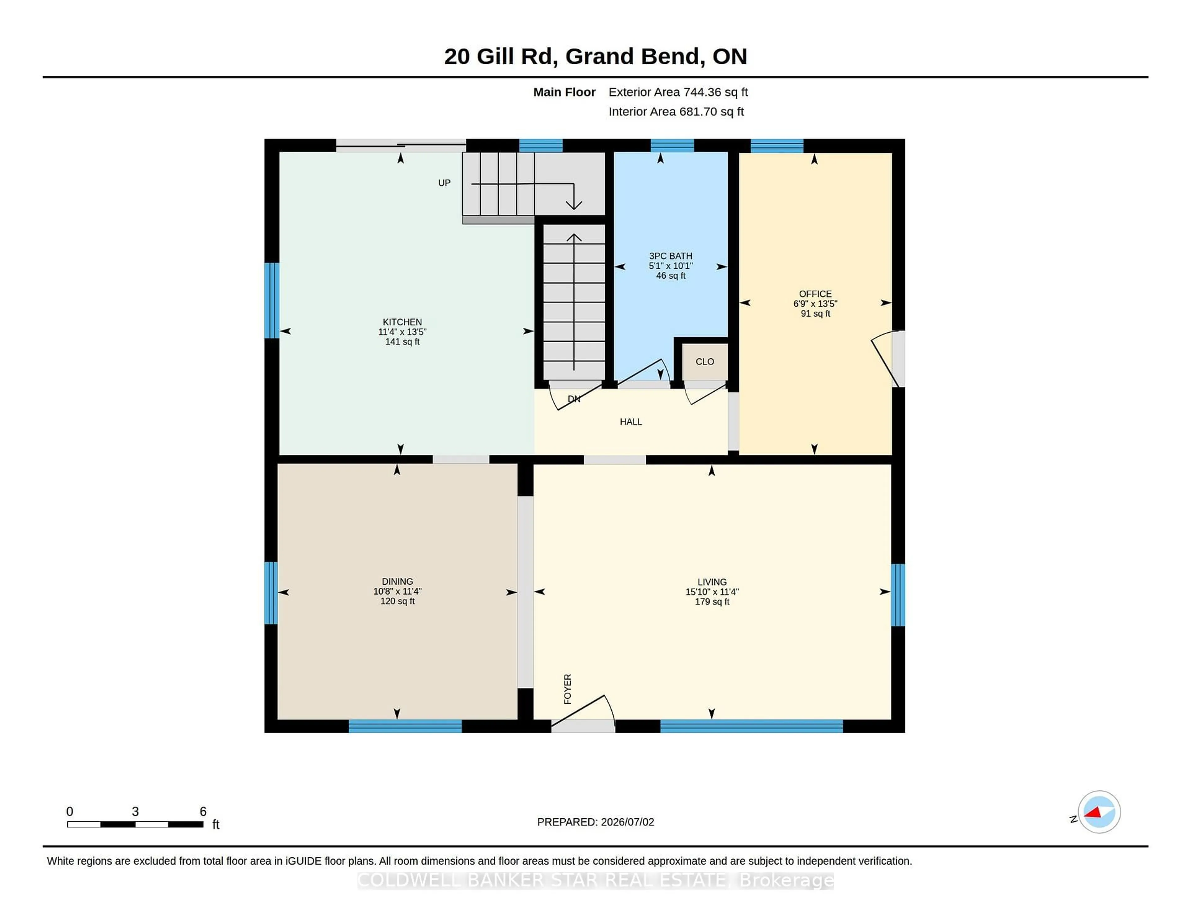 Floor plan for 20 Gill Rd, Lambton Shores Ontario N0M 1T0