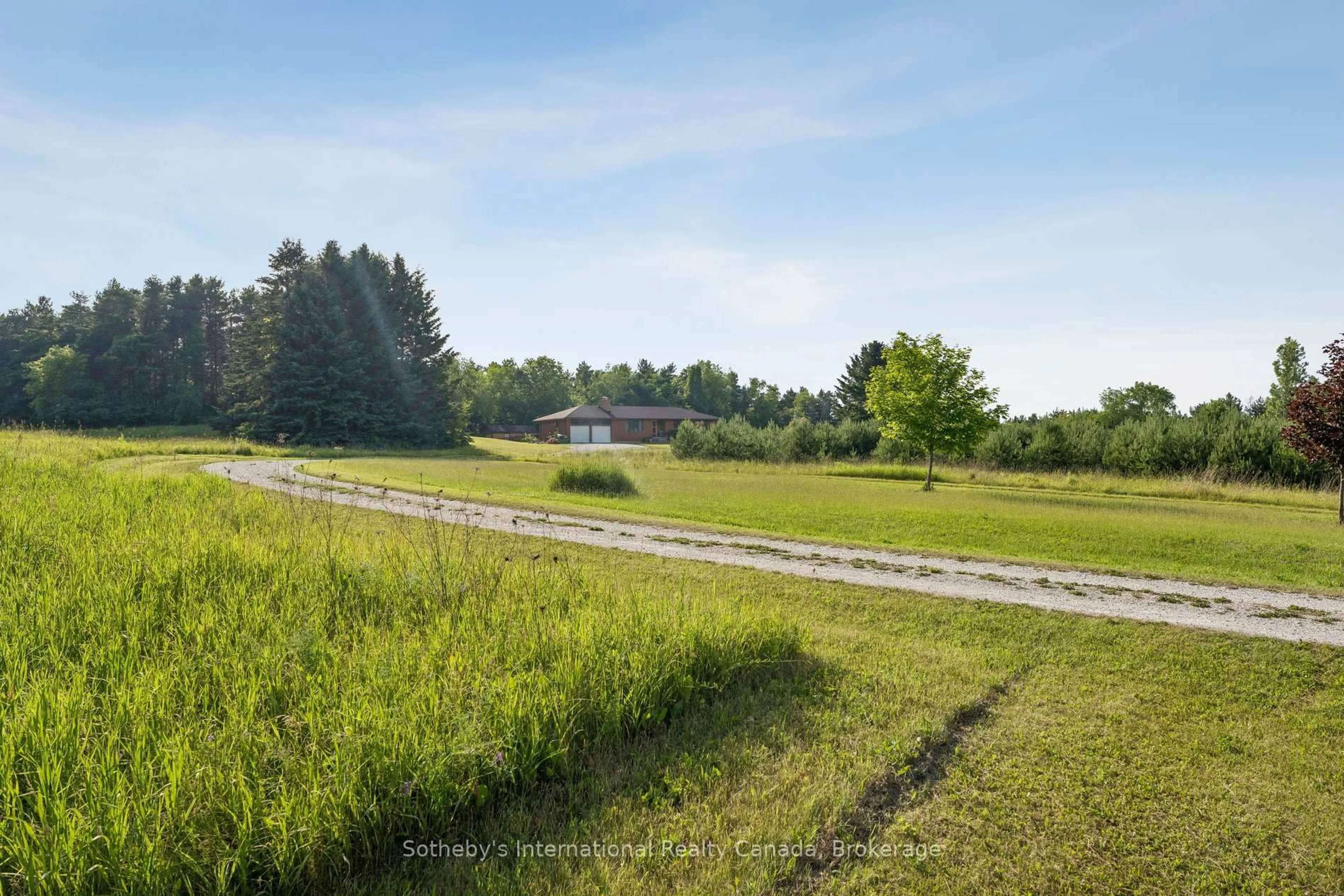 A pic from outside/outdoor area/front of a property/back of a property/a pic from drone, forest/trees view for 938400 Airport Rd, Mulmur Ontario L9V 0M1