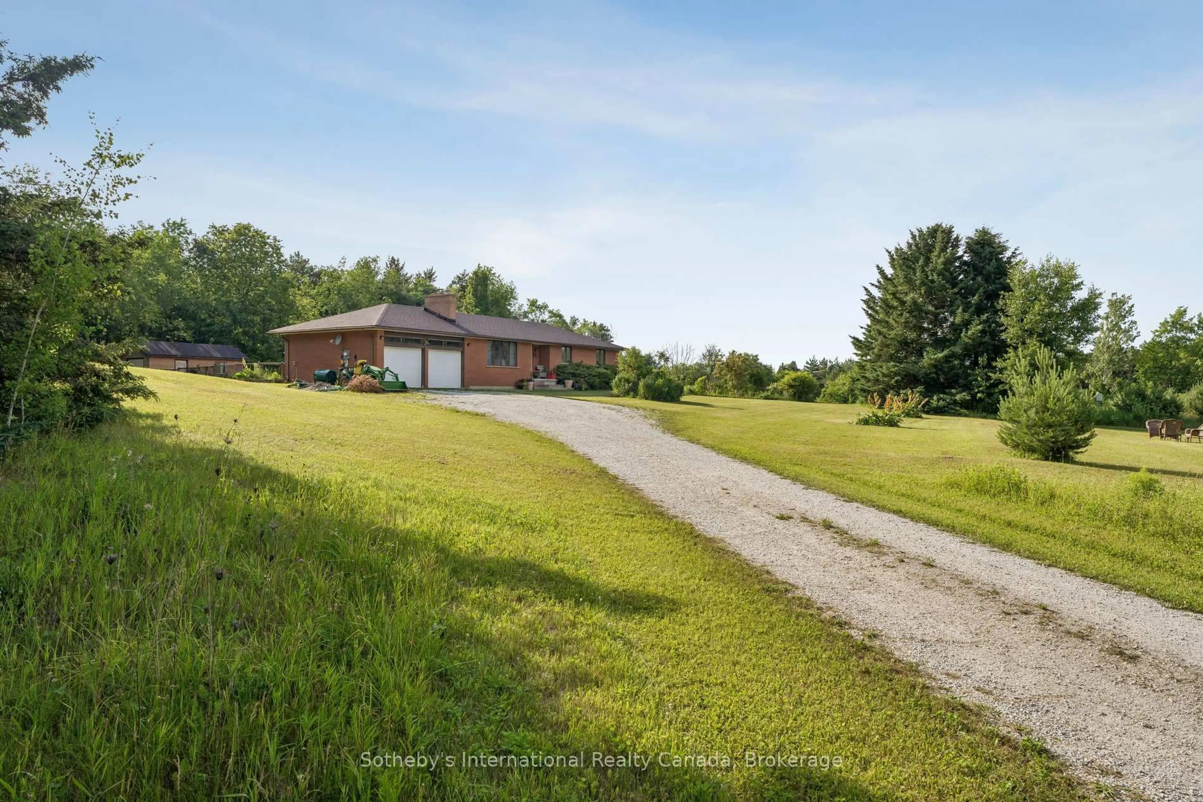 A pic from outside/outdoor area/front of a property/back of a property/a pic from drone, water/lake/river/ocean view for 938400 Airport Rd, Mulmur Ontario L9V 0M1