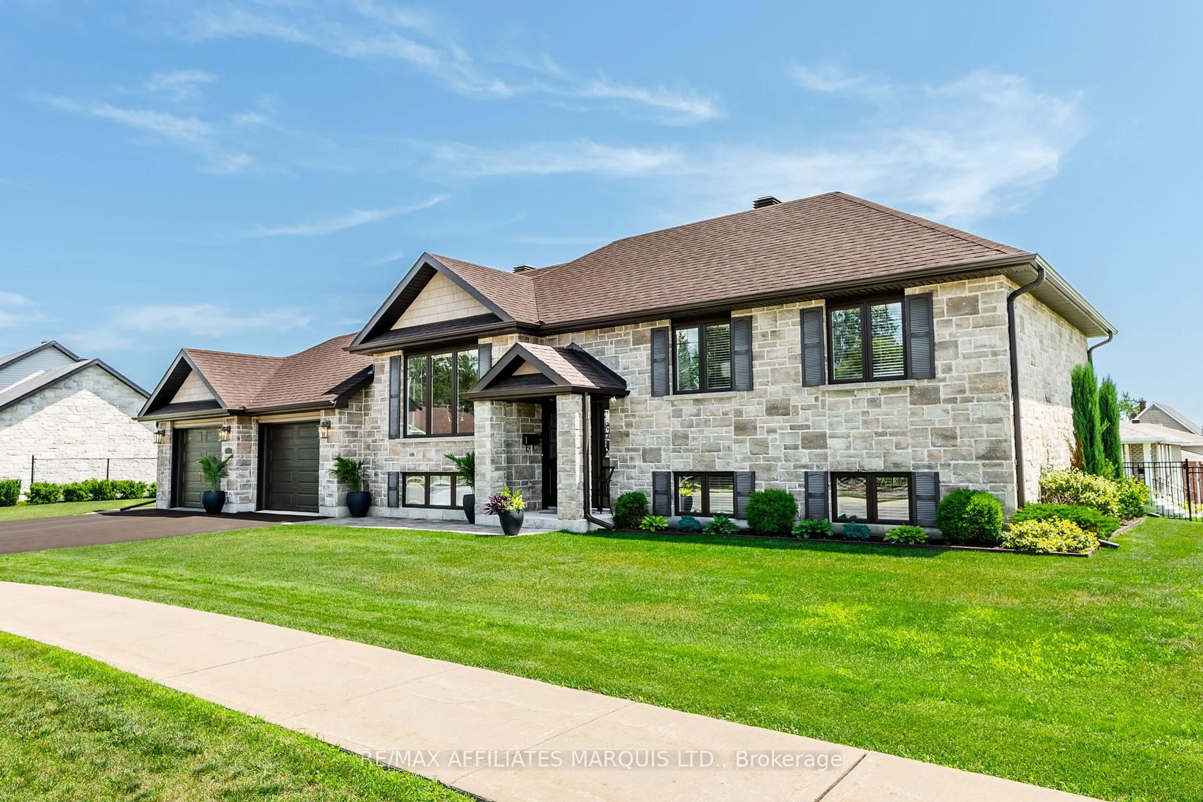 Home with brick exterior material, street for 2 Mercier Ave, Cornwall Ontario K6K 1S9