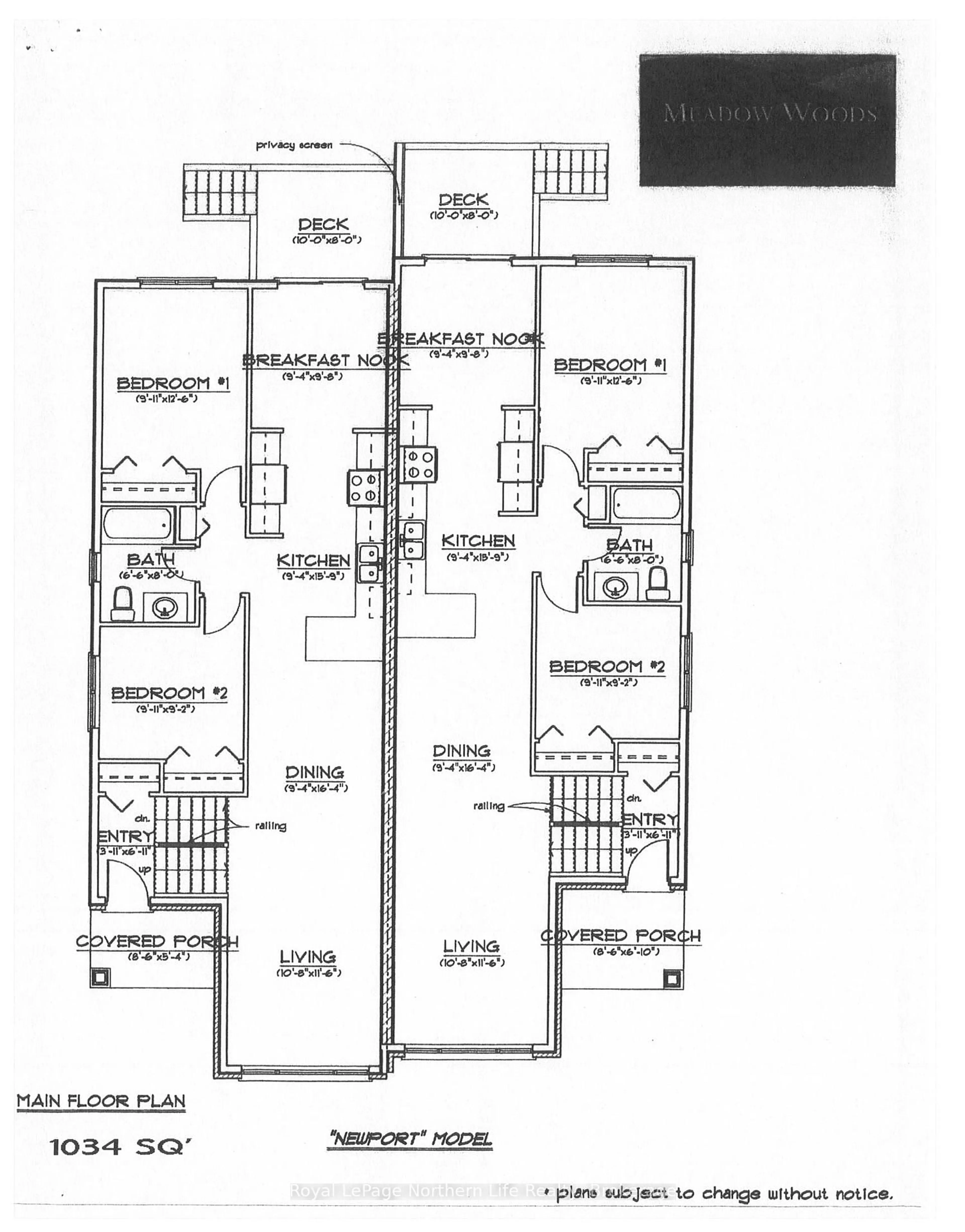 Floor plan for 27 Meadow wood Crt, North Bay Ontario P1A 0H2
