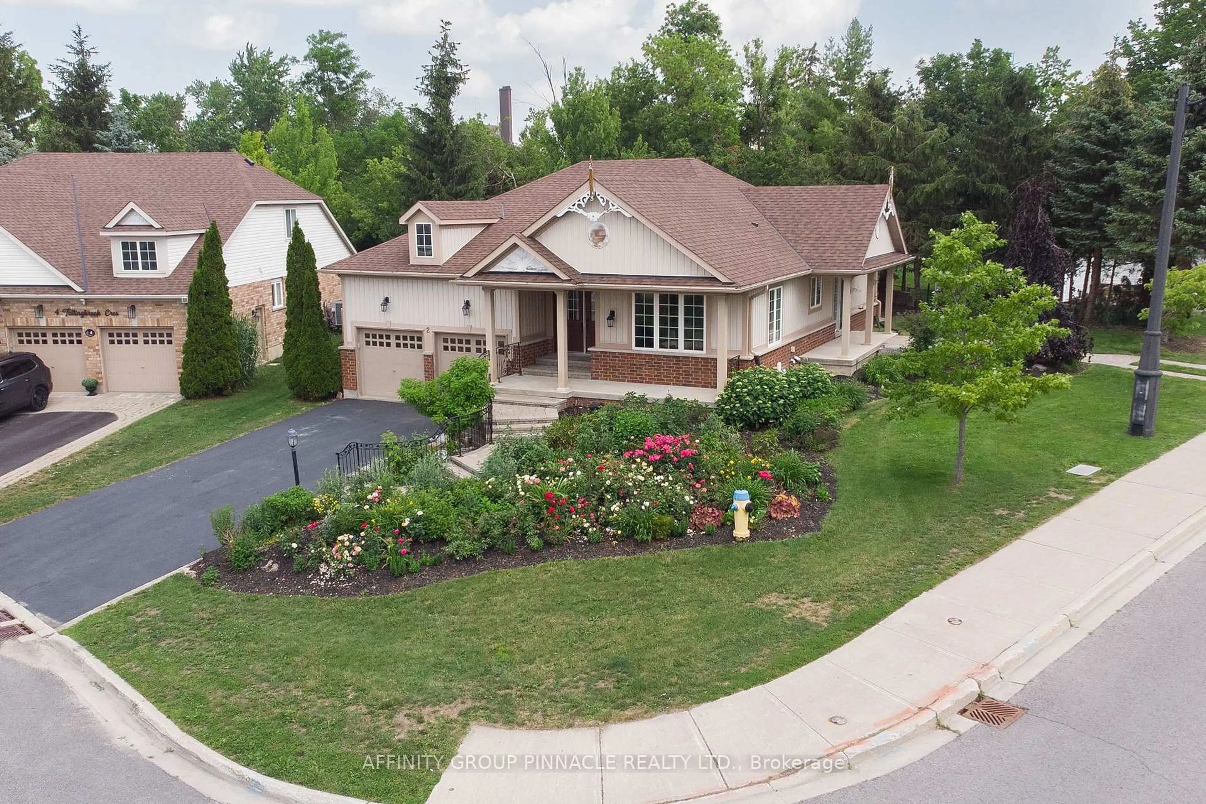 A pic from outside/outdoor area/front of a property/back of a property/a pic from drone, street for 2 Fallingbrook Cres, Kawartha Lakes Ontario K9V 2Z7