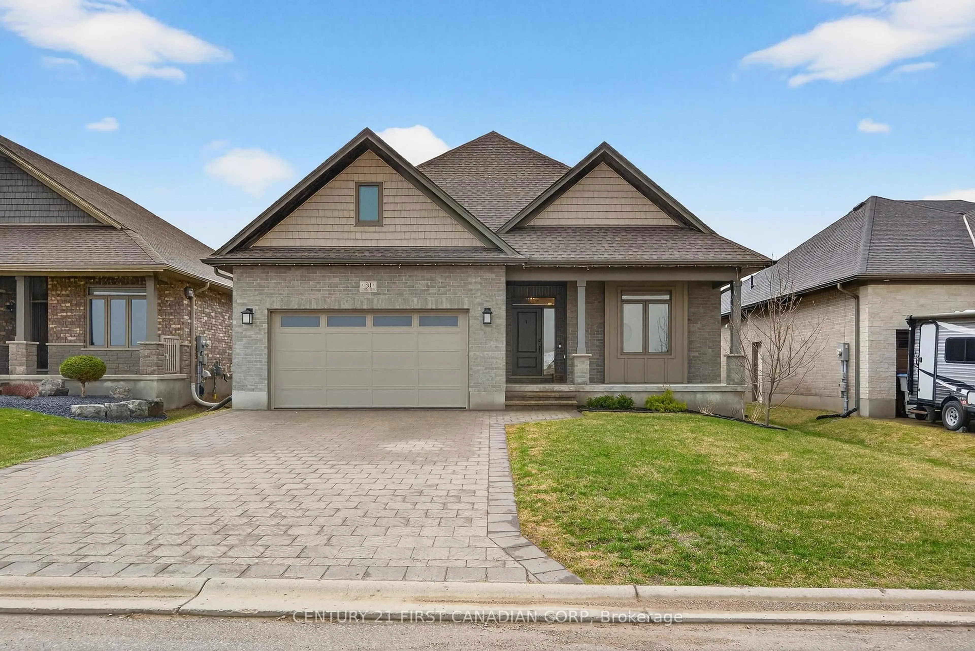 Home with brick exterior material, street for 31 Lindsay Cres, Strathroy-Caradoc Ontario N7G 0G5