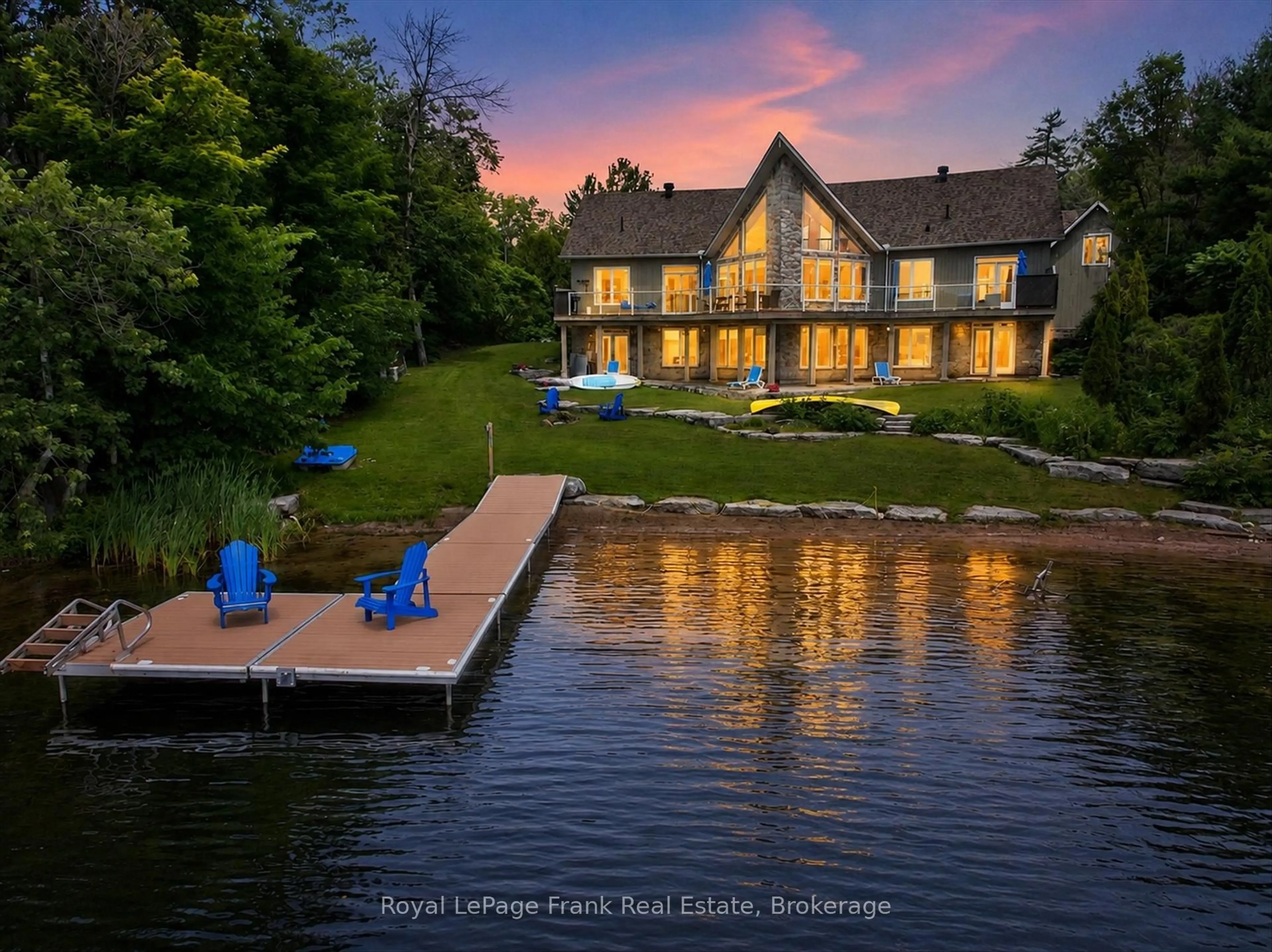 A pic from outside/outdoor area/front of a property/back of a property/a pic from drone, water/lake/river/ocean view for 84 Fire Route 54, Trent Lakes Ontario K0L 1J0