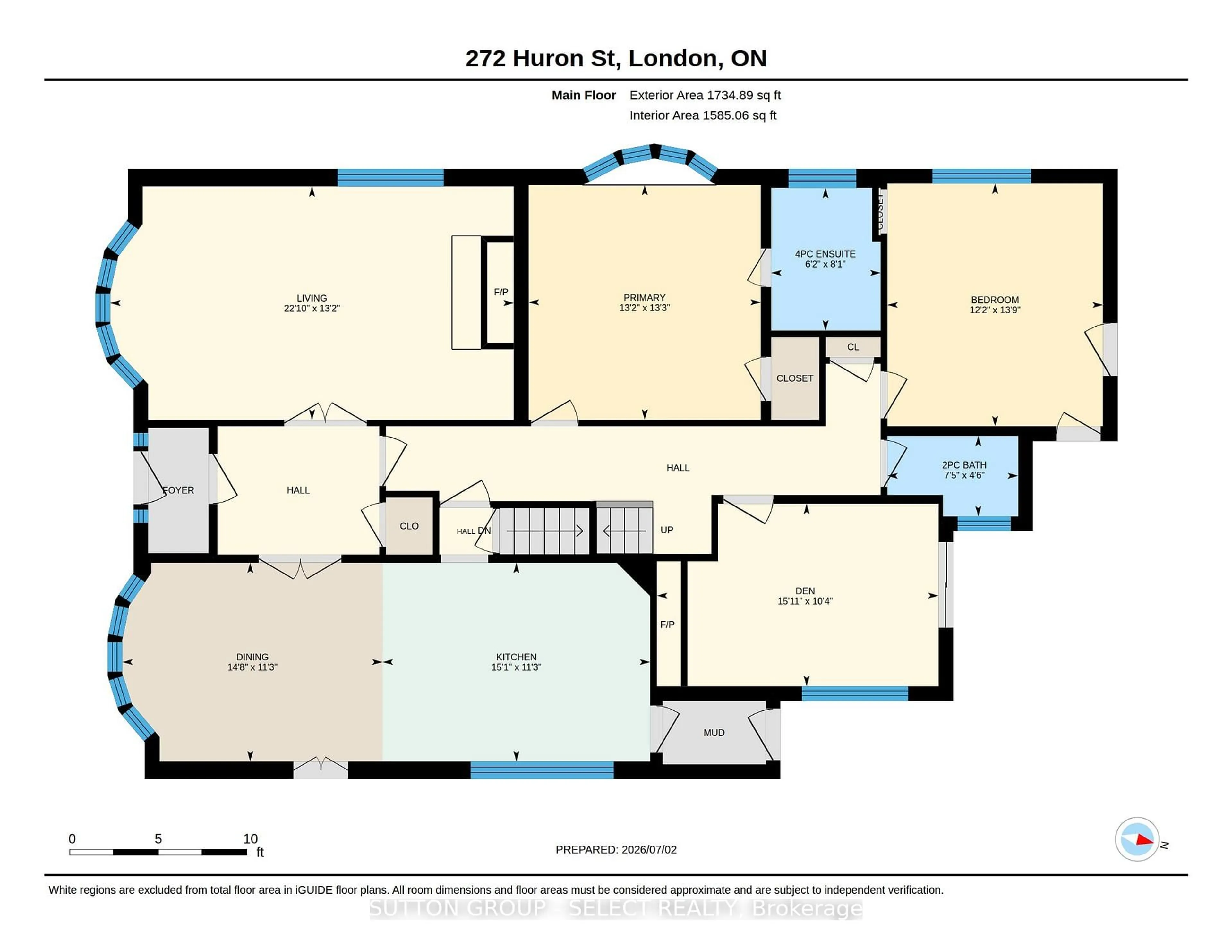 Floor plan for 272 Huron St, London East Ontario N6A 2J9