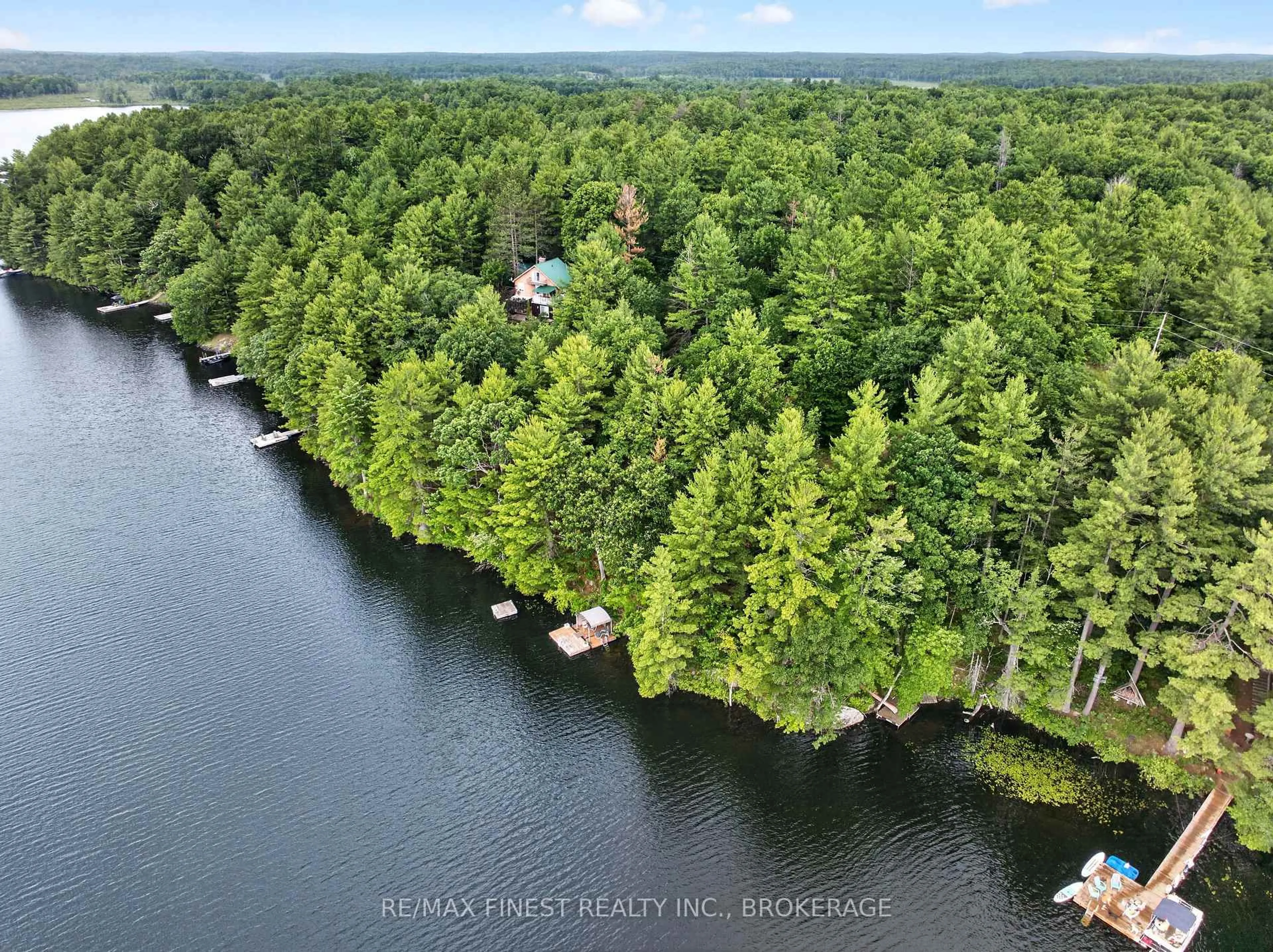 A pic from outside/outdoor area/front of a property/back of a property/a pic from drone, water/lake/river/ocean view for 1218 Richmond Lane, Parham Ontario K0H 2K0