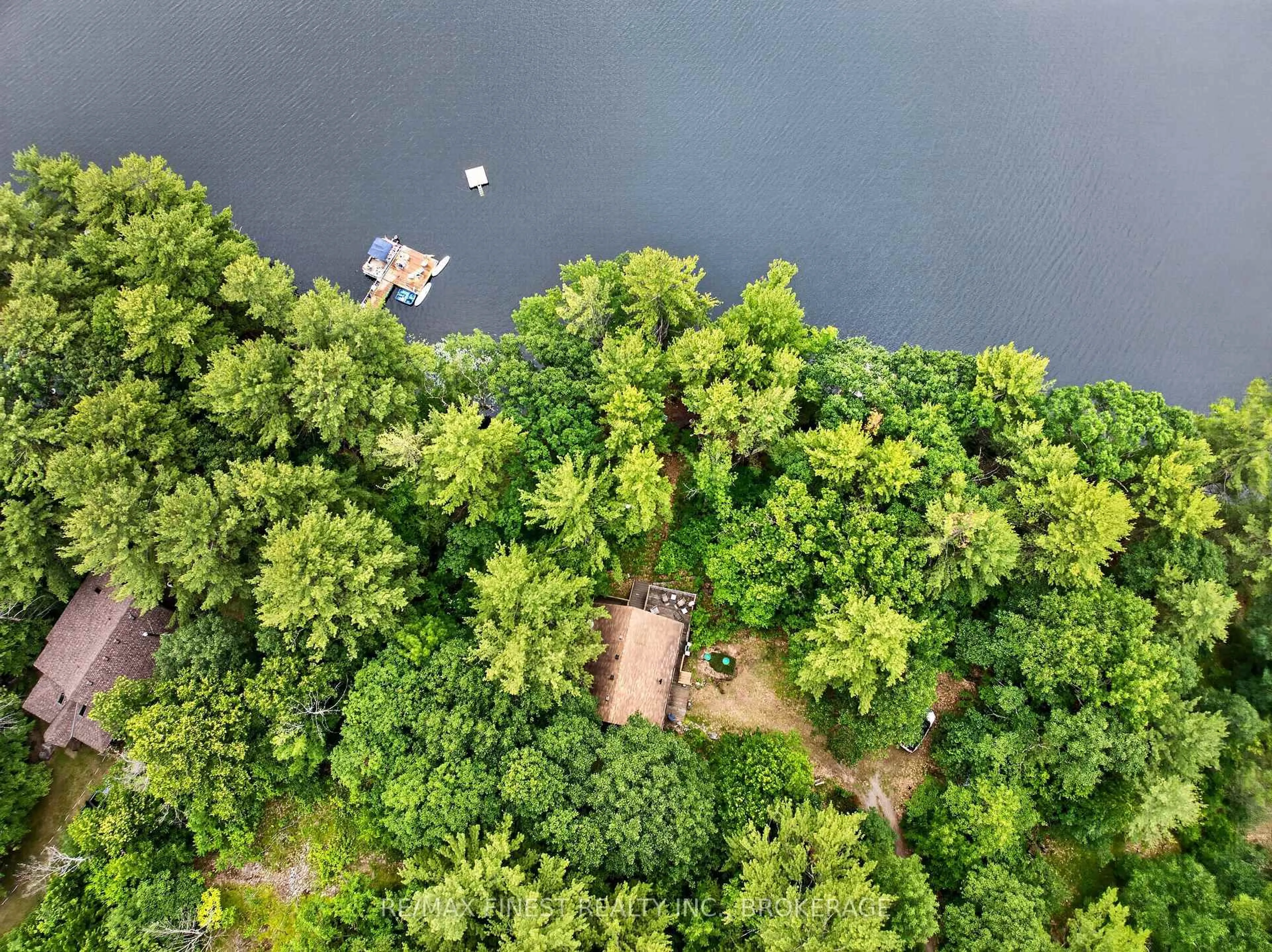 A pic from outside/outdoor area/front of a property/back of a property/a pic from drone, water/lake/river/ocean view for 1218 Richmond Lane, Parham Ontario K0H 2K0