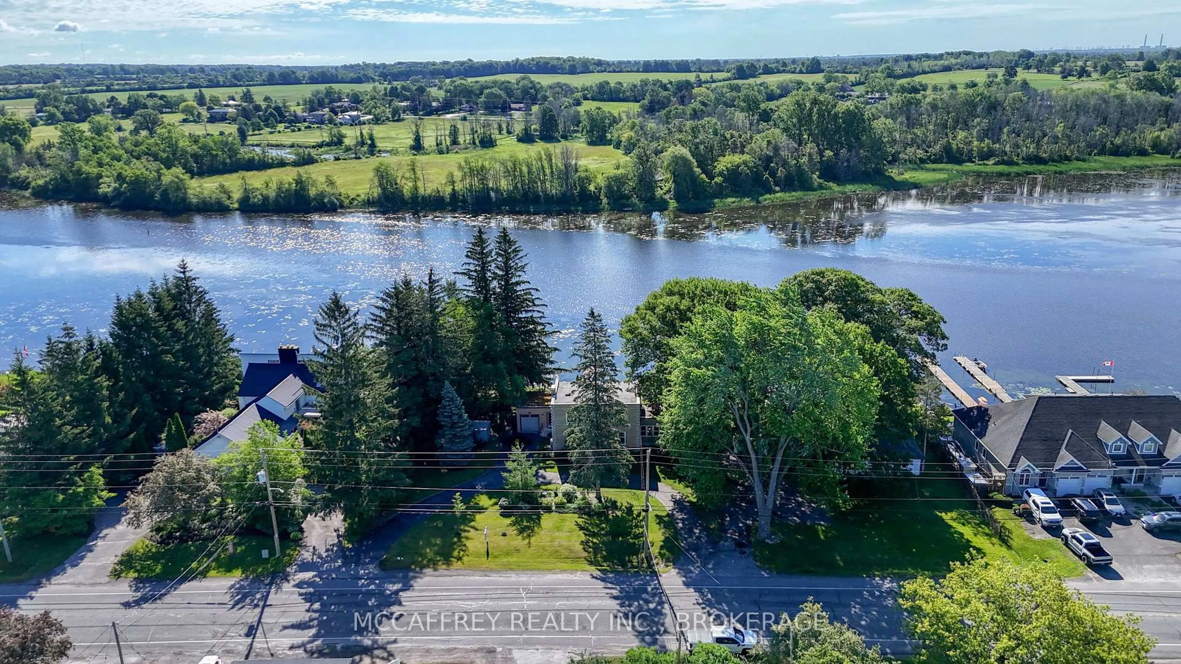 A pic from outside/outdoor area/front of a property/back of a property/a pic from drone, water/lake/river/ocean view for 442 DUNDAS St, Greater Napanee Ontario K7R 2C1