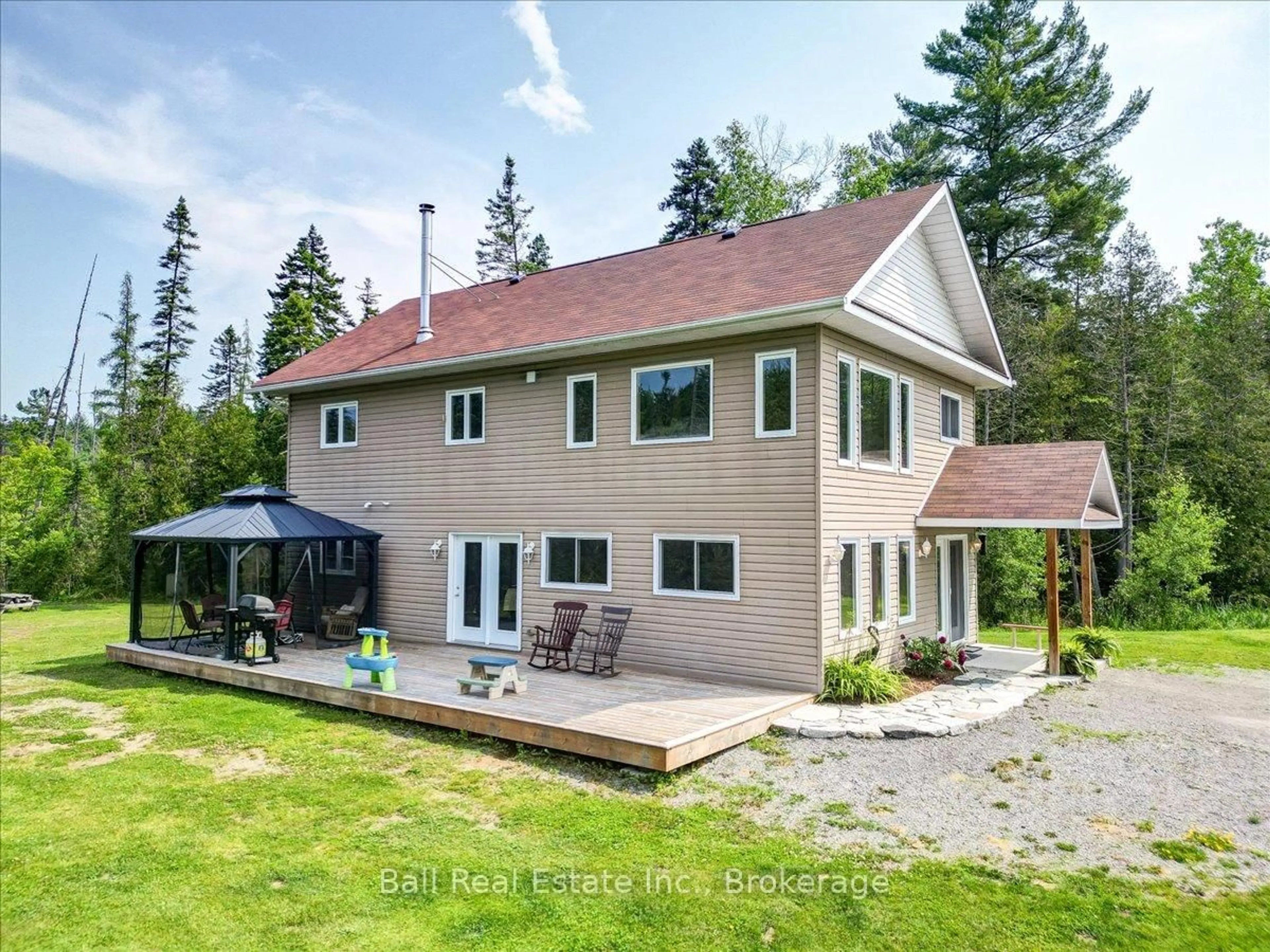 A pic from outside/outdoor area/front of a property/back of a property/a pic from drone, unknown for 342 Jack Lake Rd, North Kawartha Ontario K0L 1A0