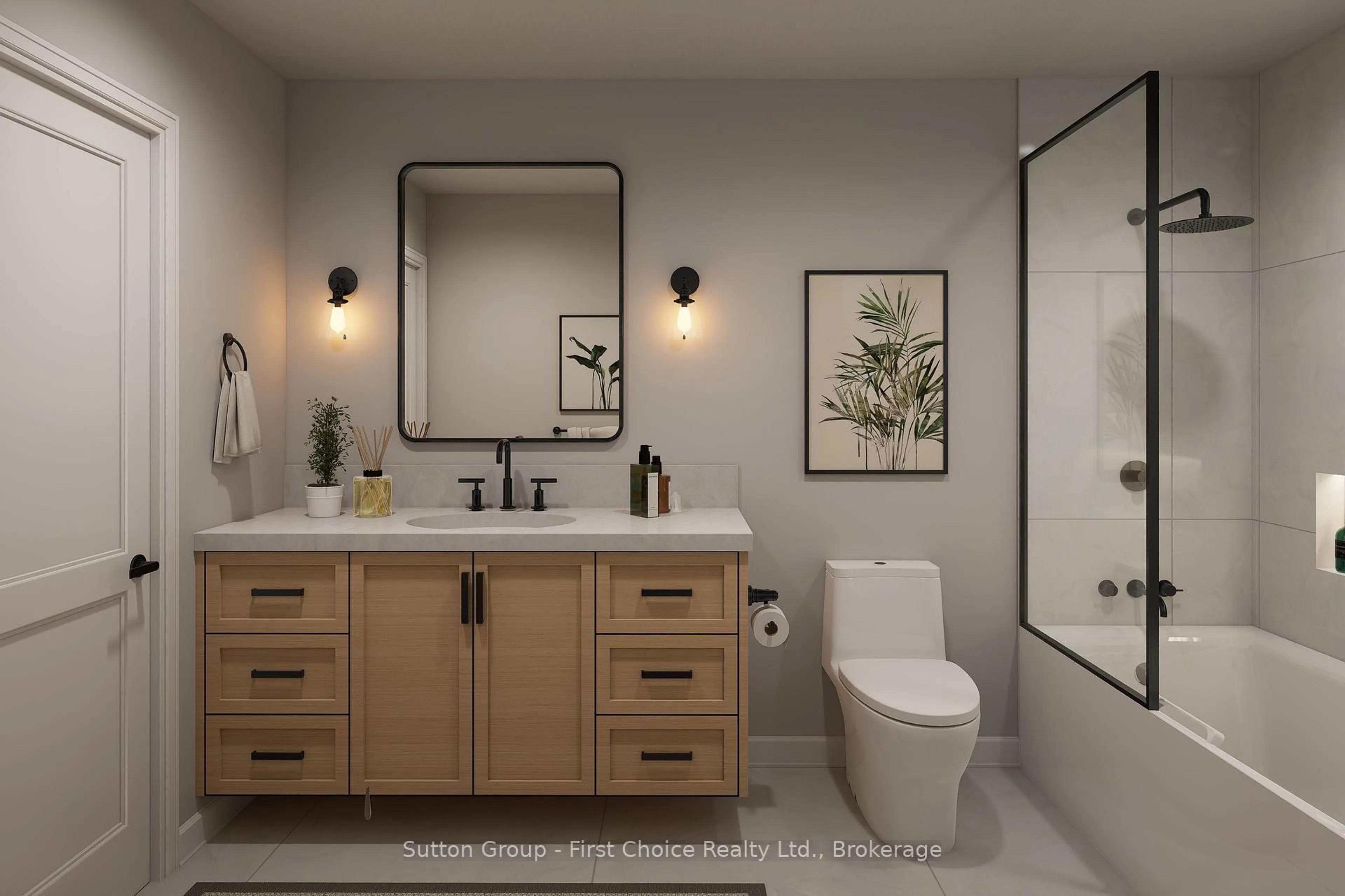 Contemporary bathroom, ceramic/tile floor for 8 Nelson St, West Perth Ontario N0K 1N0