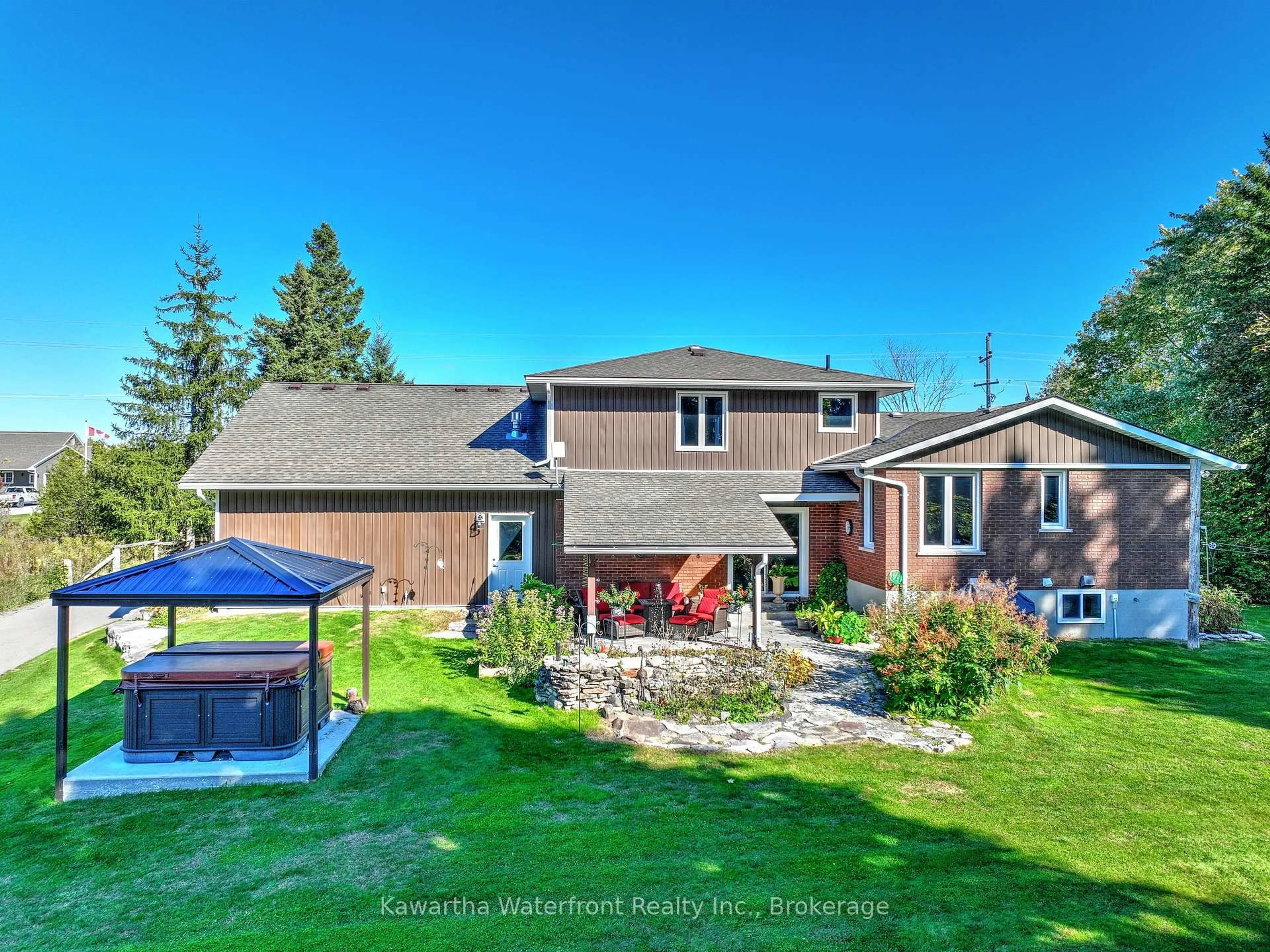 A pic from outside/outdoor area/front of a property/back of a property/a pic from drone, unknown for 33 Northline Rd, Kawartha Lakes Ontario K0M 1N0