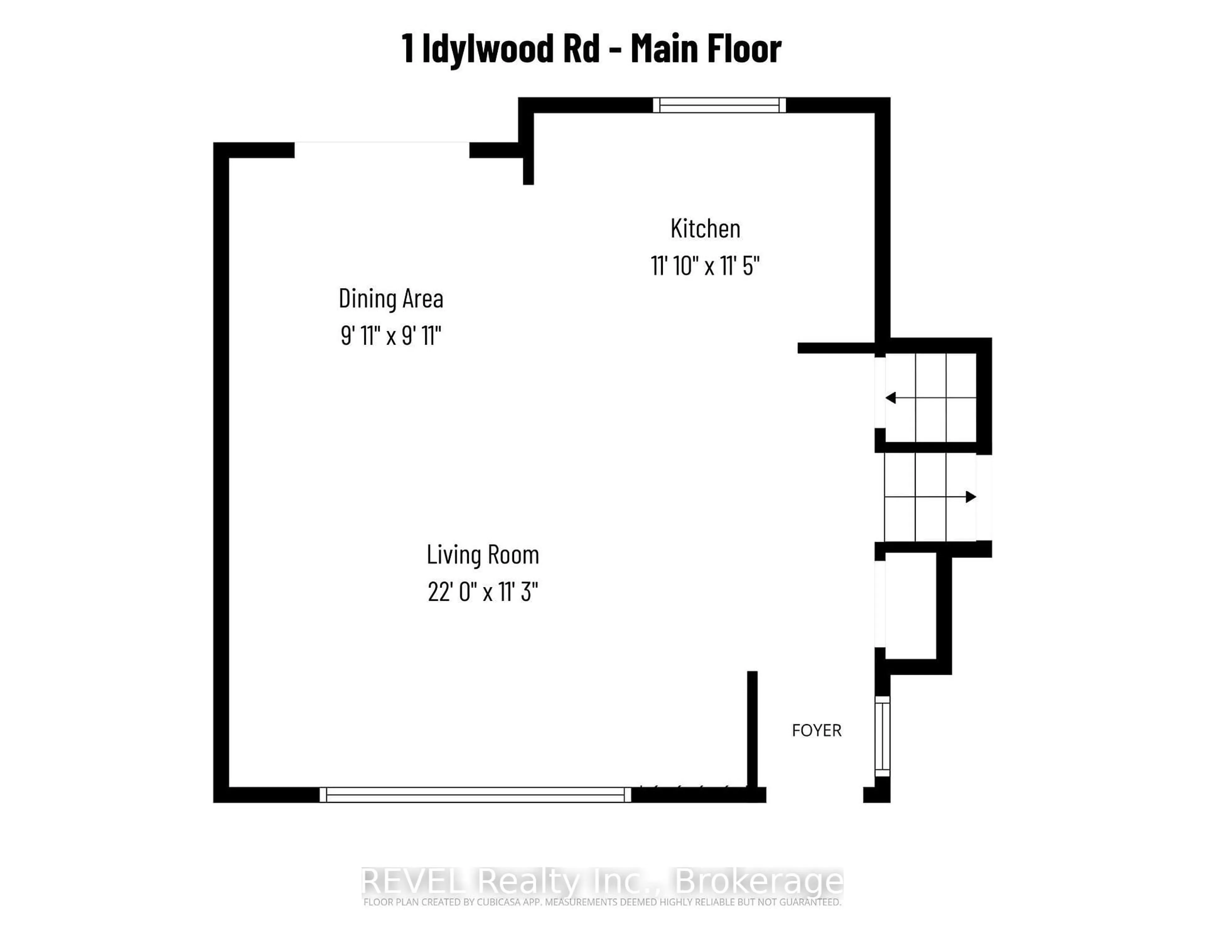 Floor plan for 1 Idylwood Rd, Welland Ontario L3C 1X2