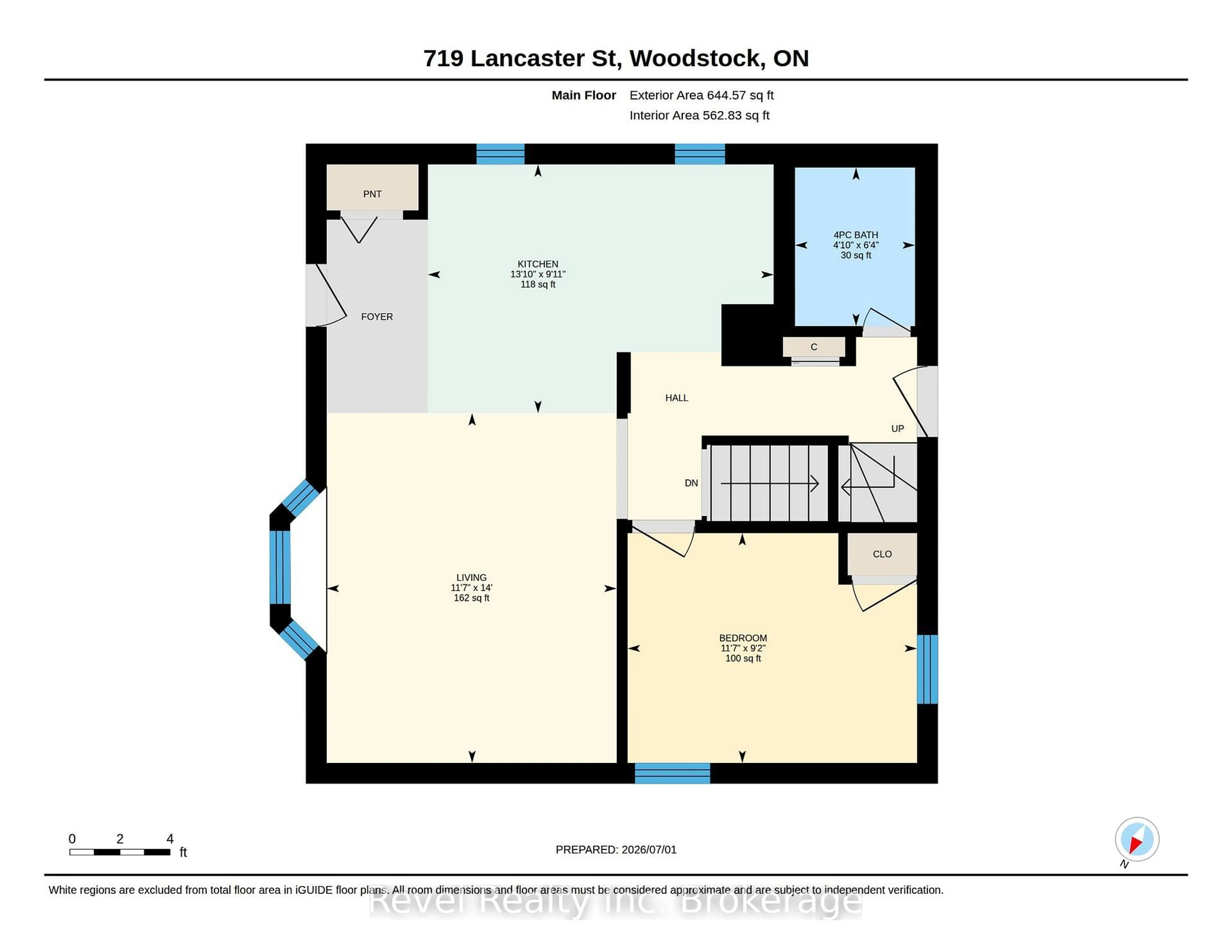 Floor plan for 719 Lancaster St, Woodstock Ontario N4S 5N3