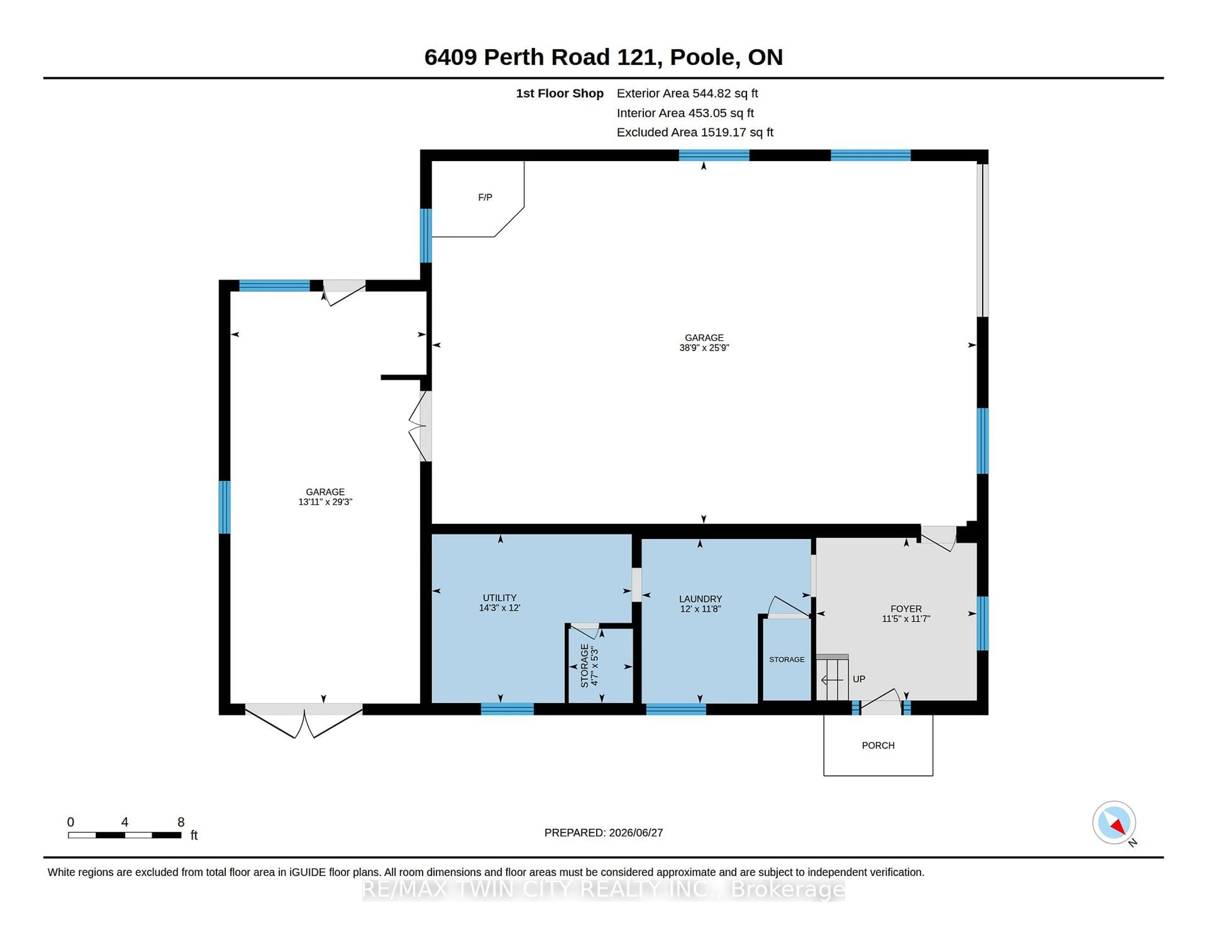 Floor plan for 6409 Perth Rd 121 Poole Rd, Perth East Ontario N0K 1S0