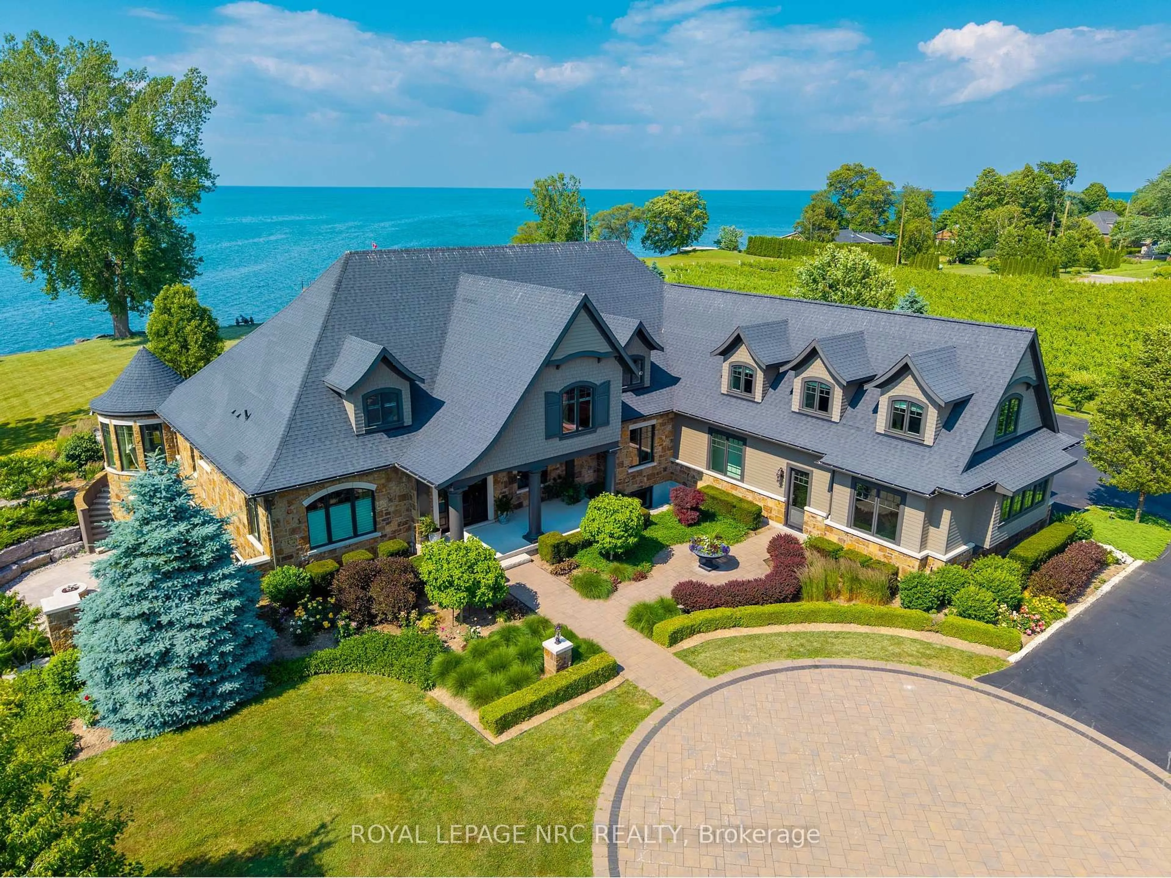 A pic from outside/outdoor area/front of a property/back of a property/a pic from drone, water/lake/river/ocean view for 1234 Lakeshore Rd, Niagara-on-the-Lake Ontario L0S 1T0