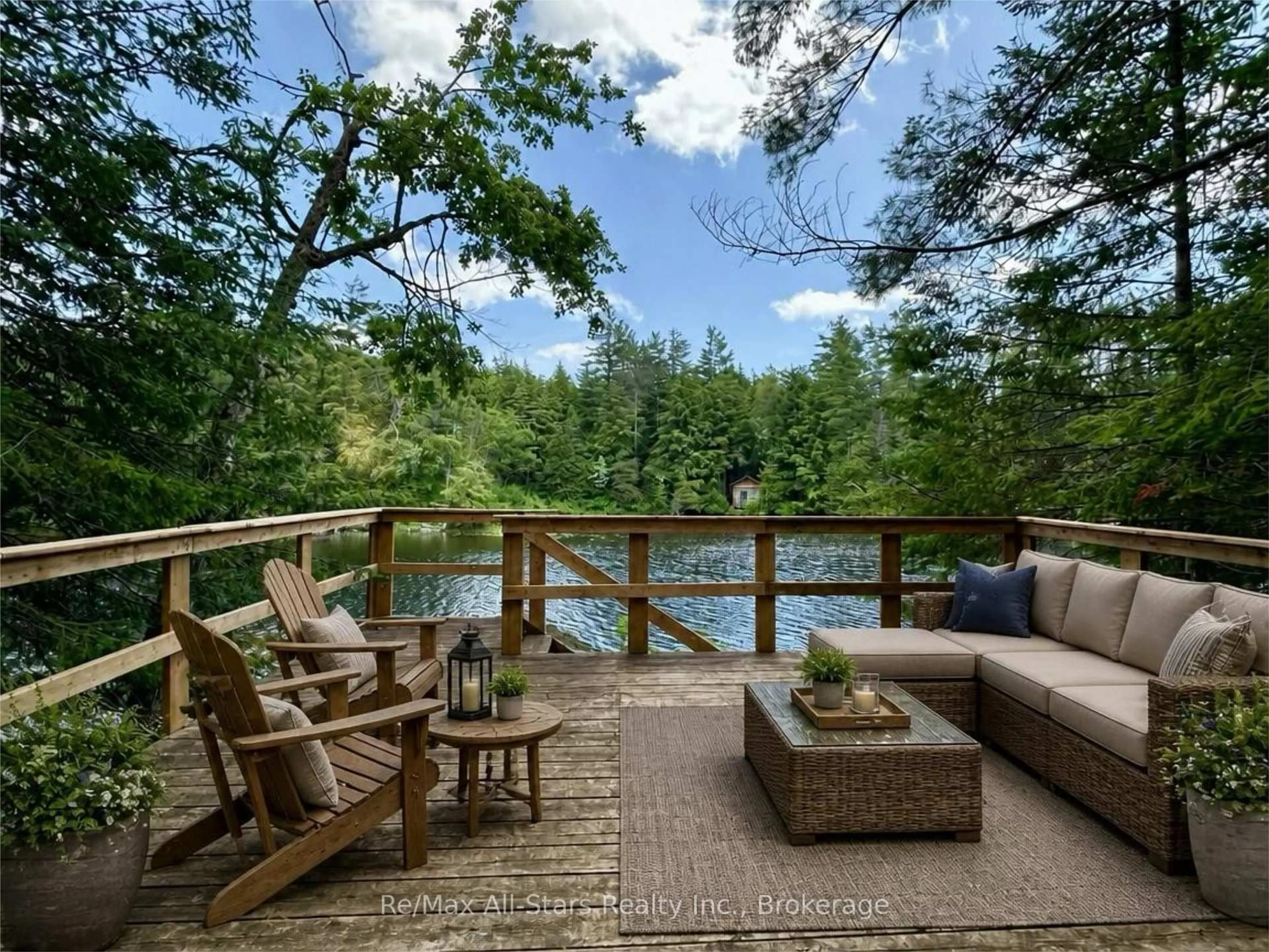 Patio, water/lake/river/ocean view for 222 Mississagua Dam Rd, Trent Lakes Ontario K0L 1J0