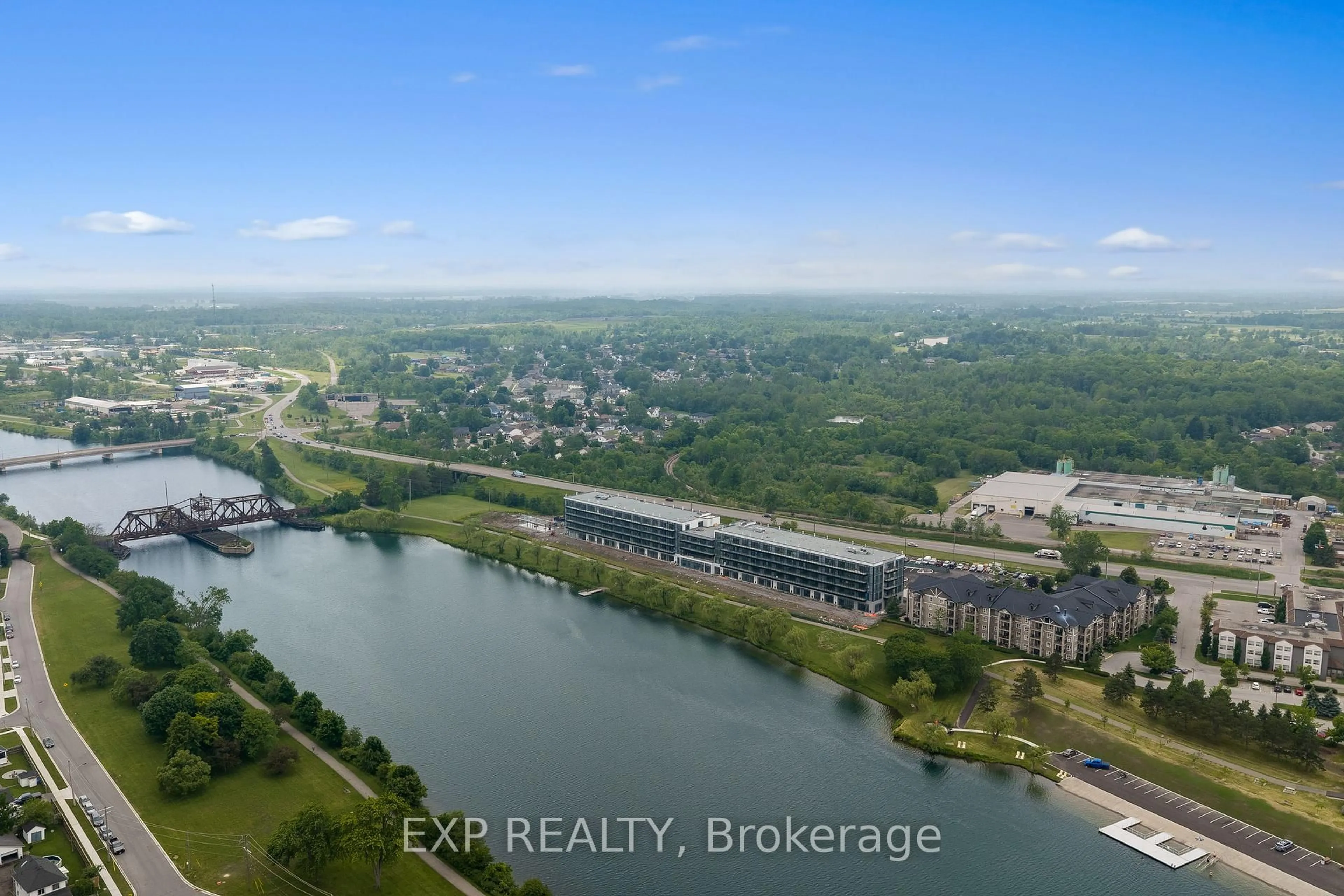 A pic from outside/outdoor area/front of a property/back of a property/a pic from drone, water/lake/river/ocean view for 350 Prince Charles Dr Dr #247, Welland Ontario L3C 7B3