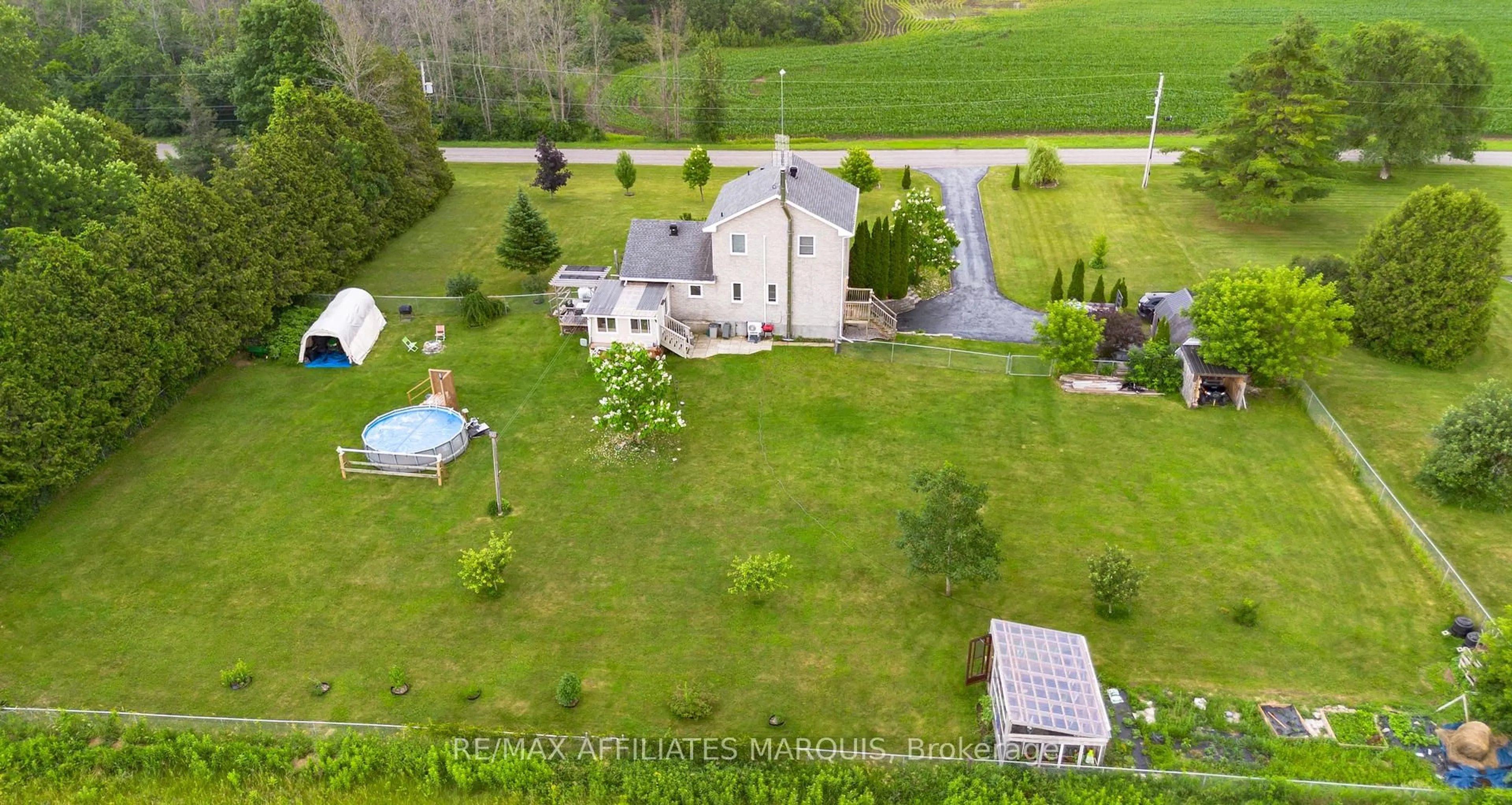 A pic from outside/outdoor area/front of a property/back of a property/a pic from drone, unknown for 428 Johnston Rd, Athens Ontario K0G 1R0