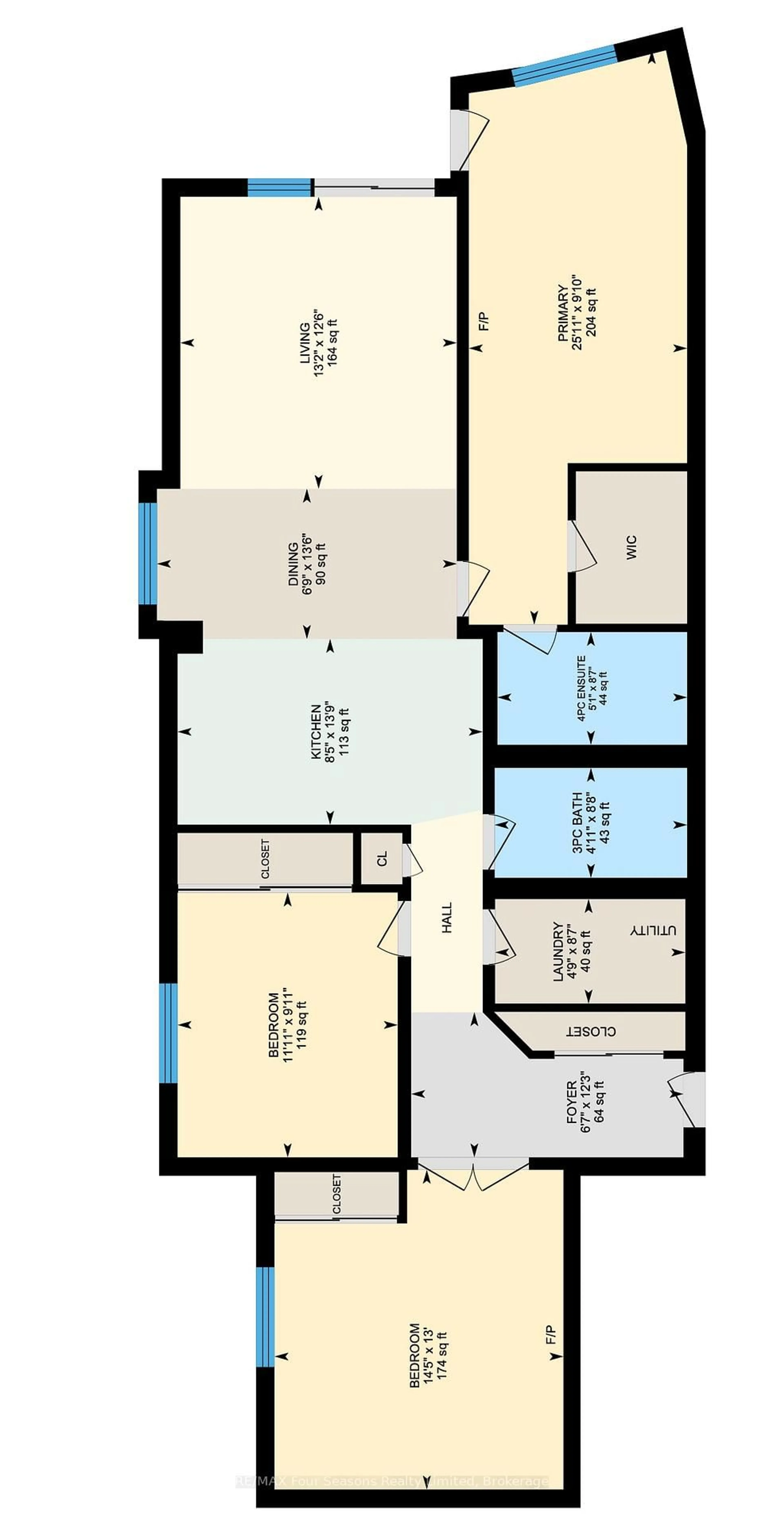 Floor plan for 34 Bayfield St #301, Meaford Ontario N4L 1Y2