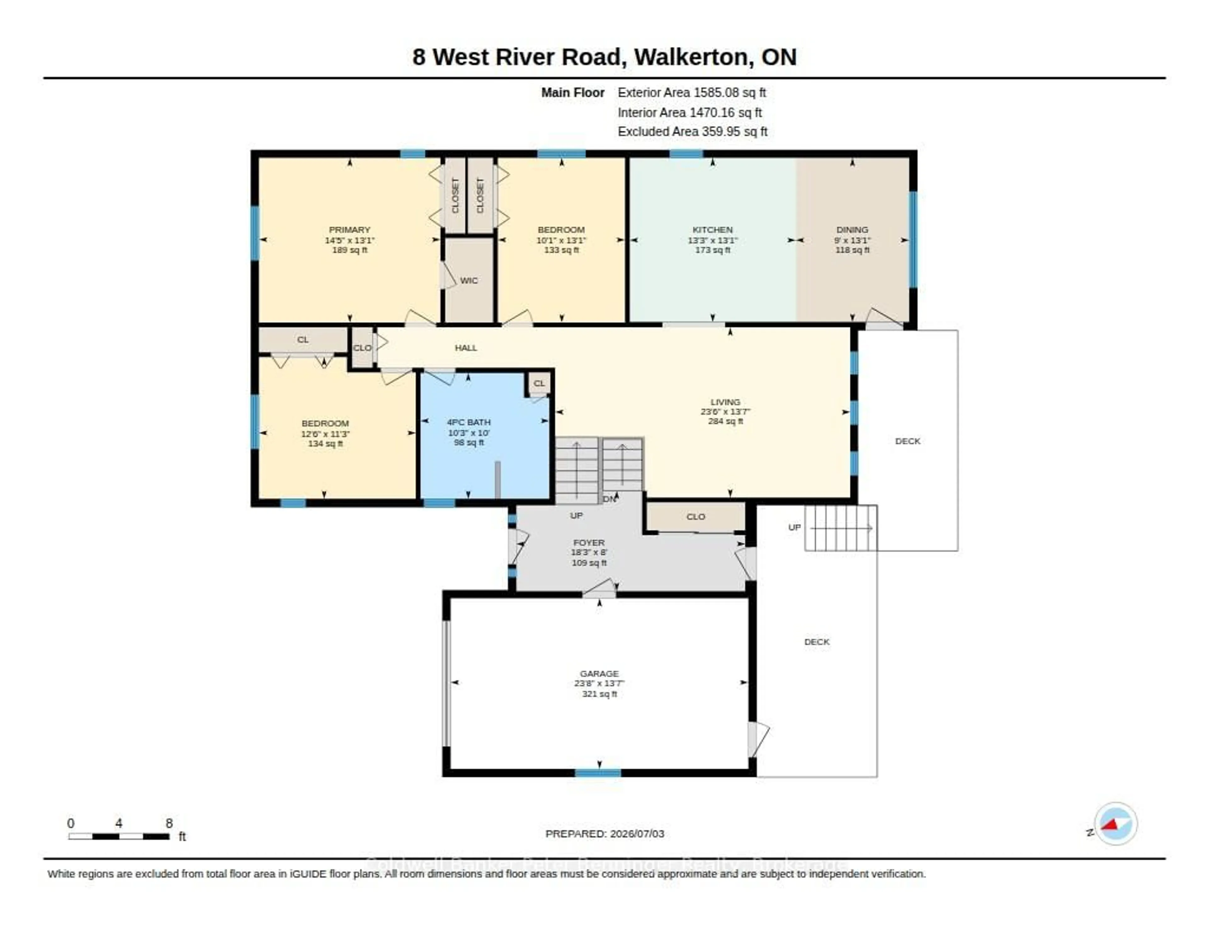 Floor plan for 8 West River Rd, Brockton Ontario N0G 2V0