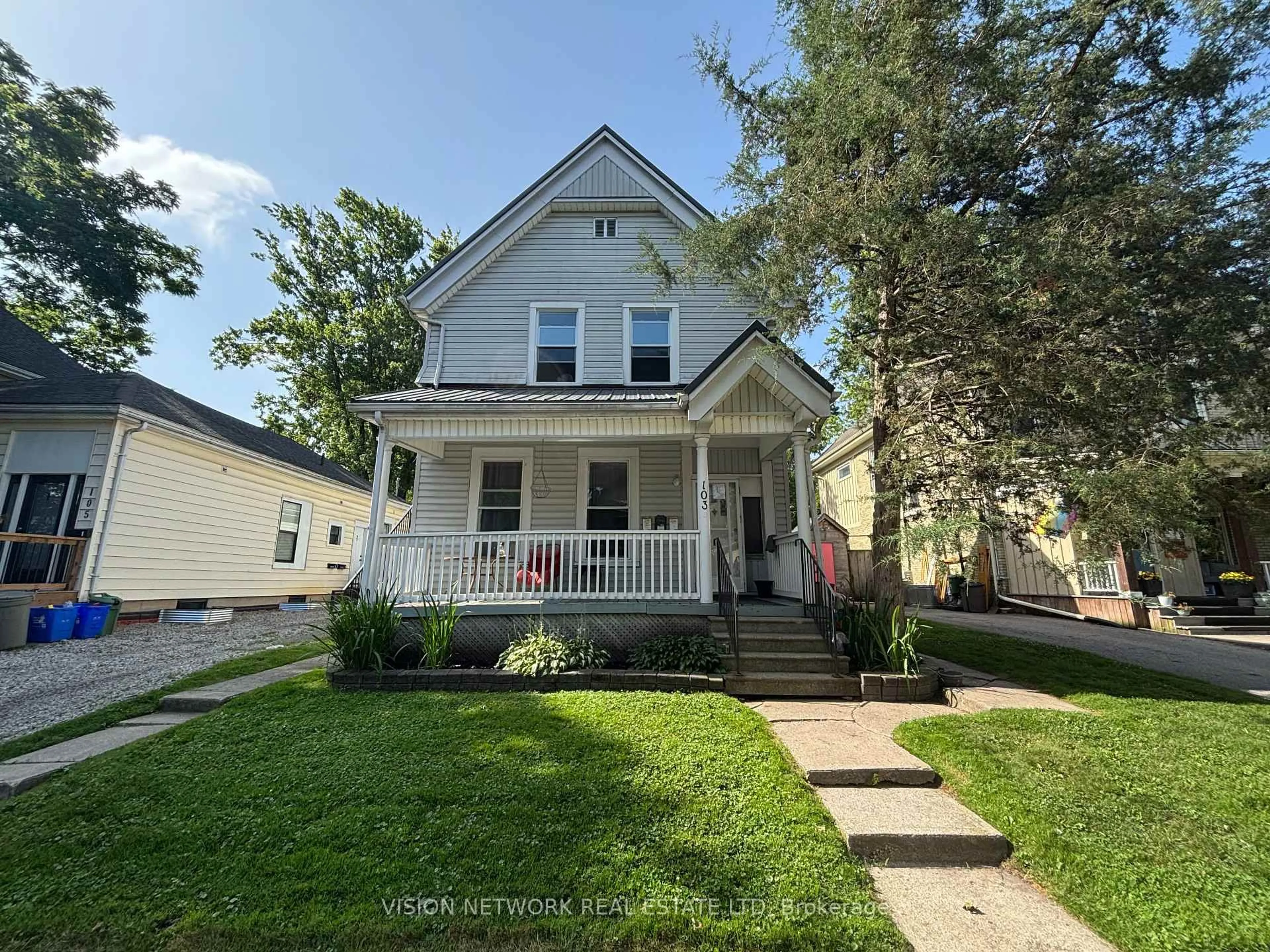Home with vinyl exterior material, street for 103 McClary Ave, London South Ontario N6C 1P9
