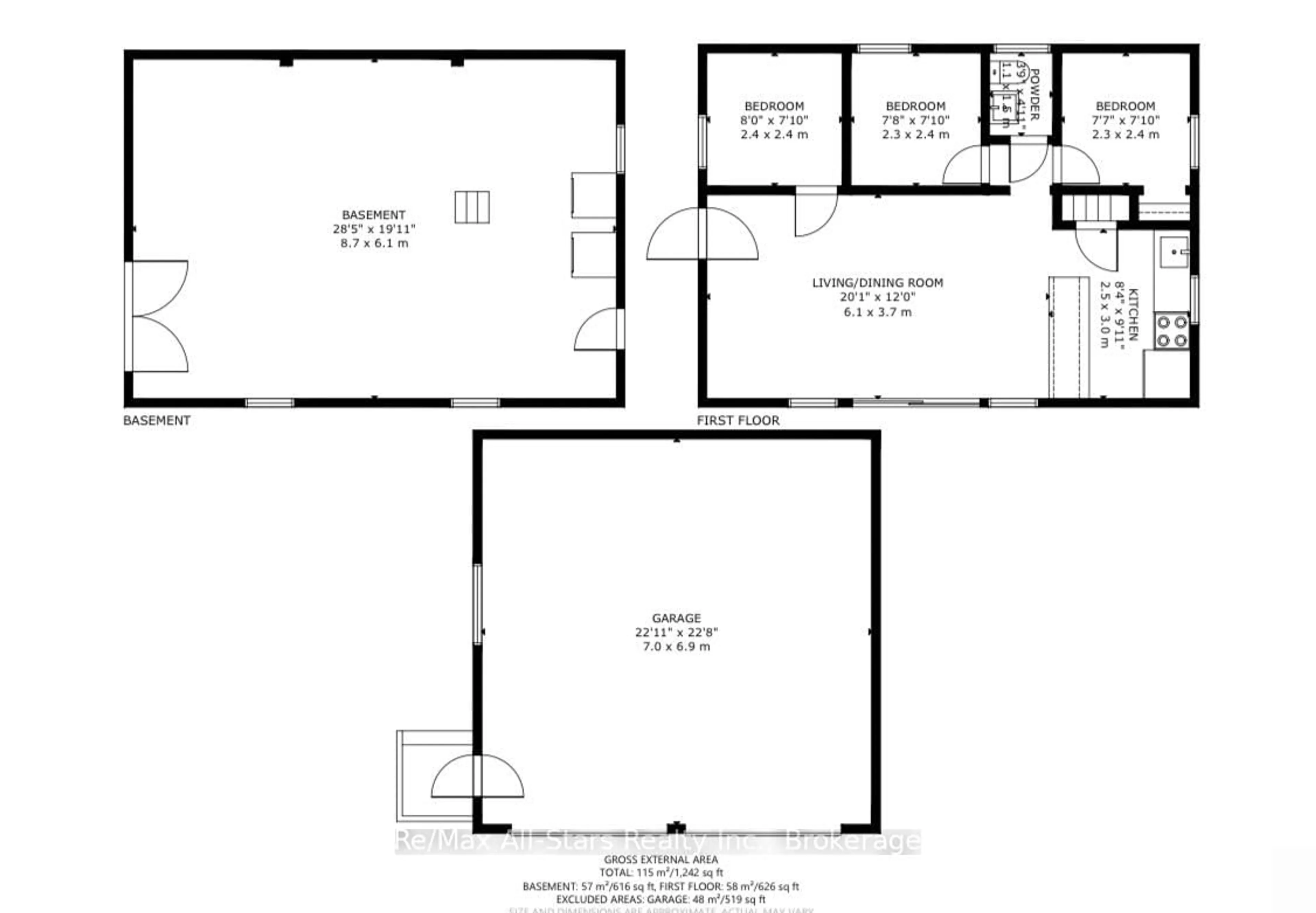 Floor plan for 1006 Youngs Rd #Cottage # 9, Muskoka Lakes Ontario P0B 1J0