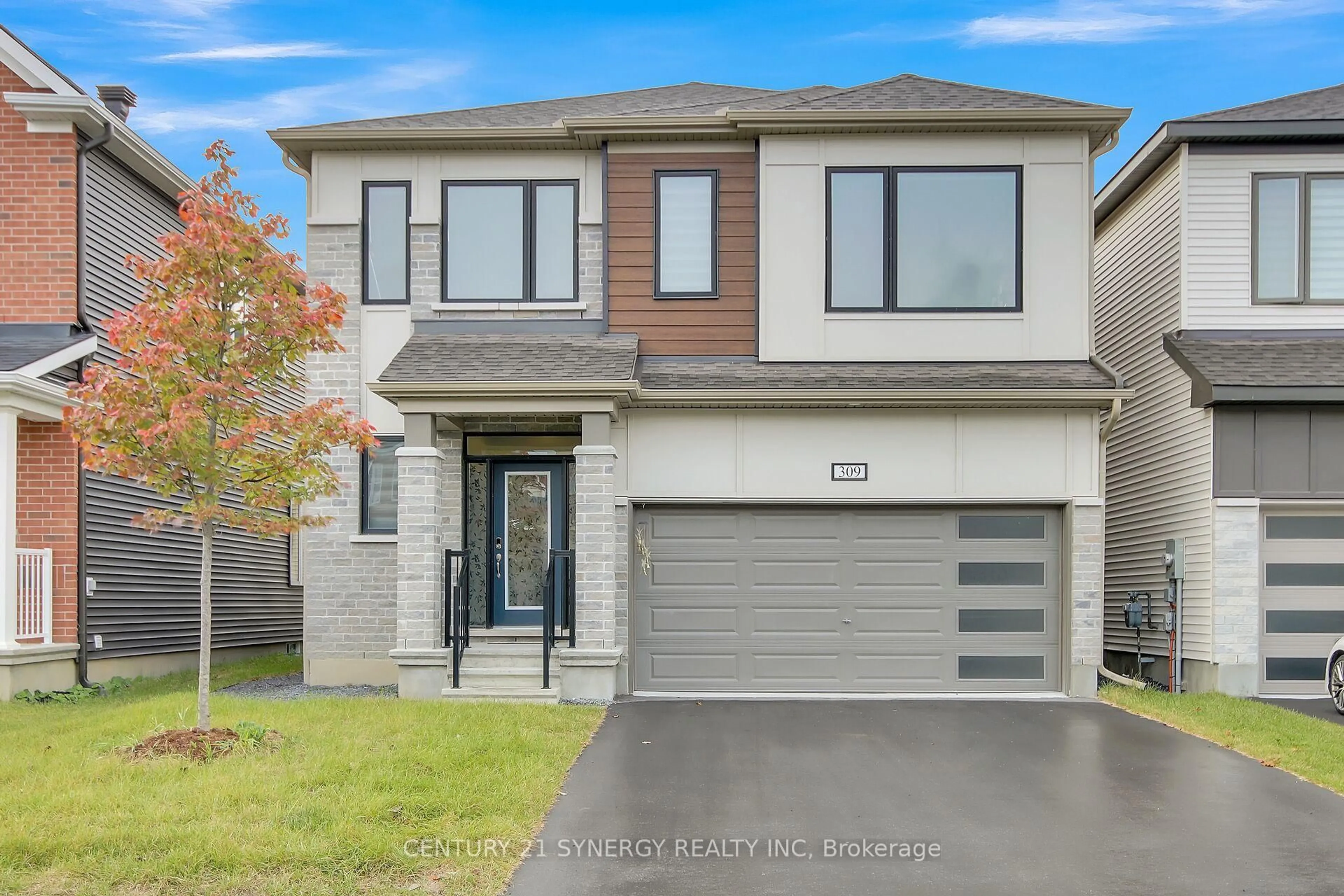 Home with brick exterior material, street for 309 Crossway Terr, Ottawa Ontario K2S 3A8