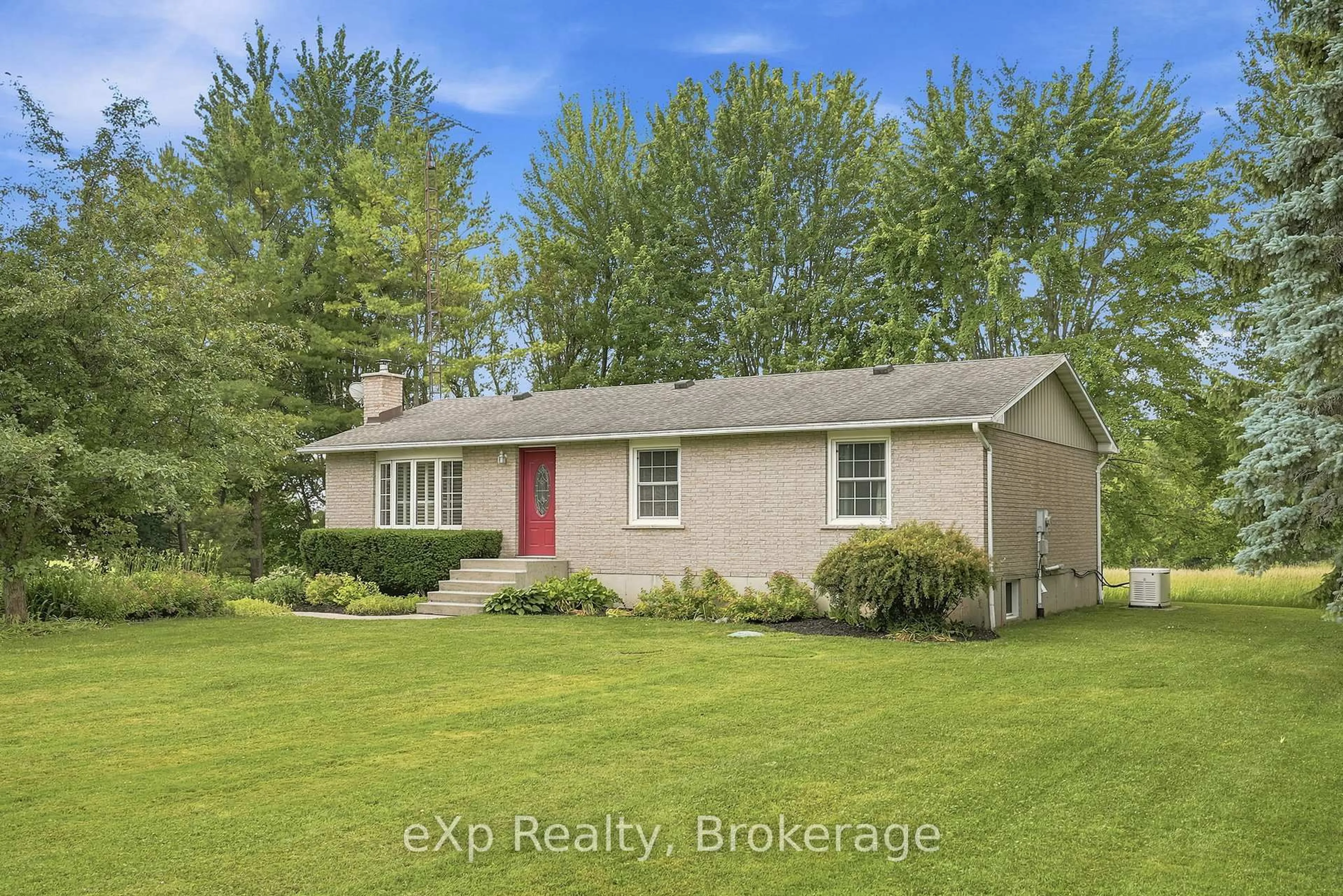 Home with vinyl exterior material, street for 313 Bruce 15 Rd, Brockton Ontario N0G 1J0
