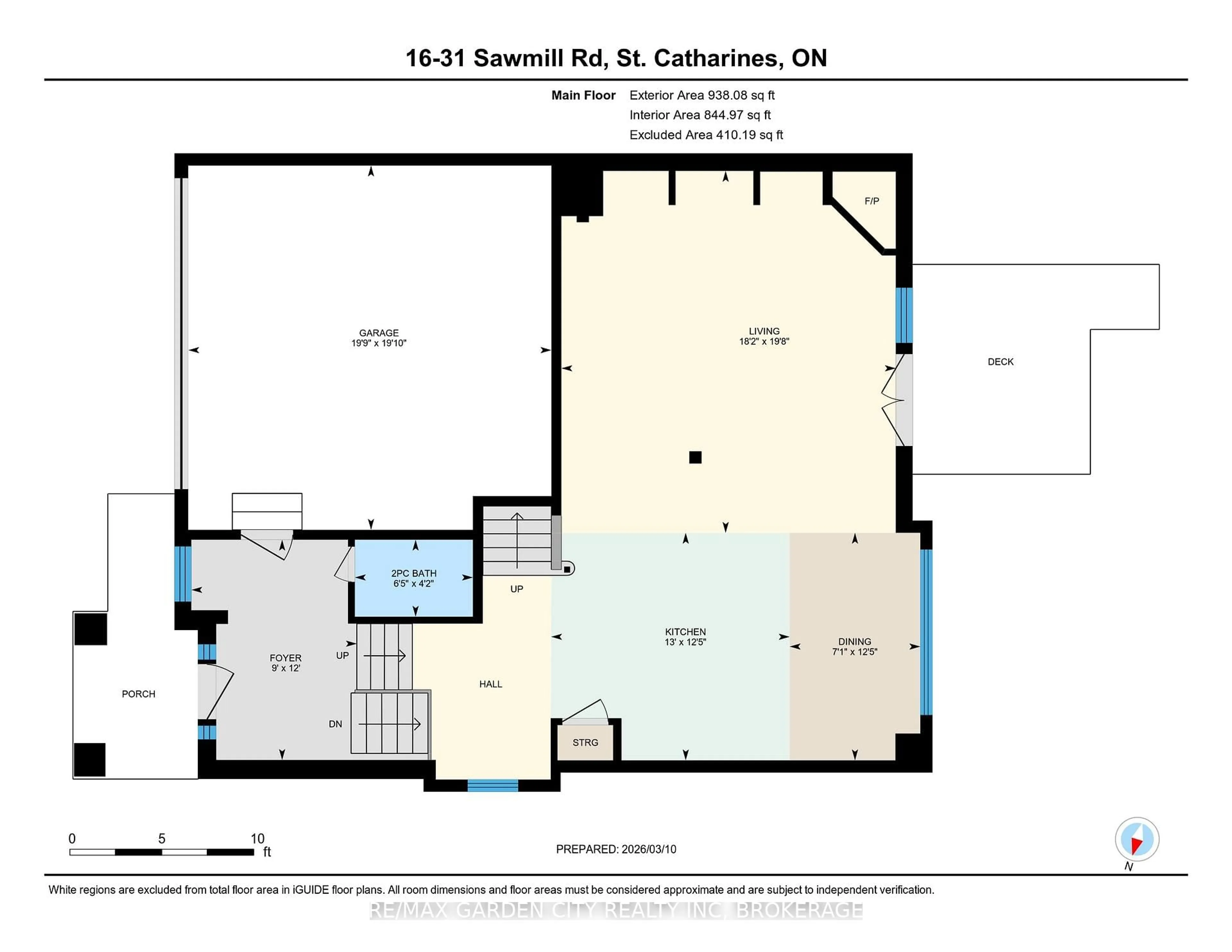 Floor plan for 31 Sawmill Rd #16, St. Catharines Ontario L2S 0A1