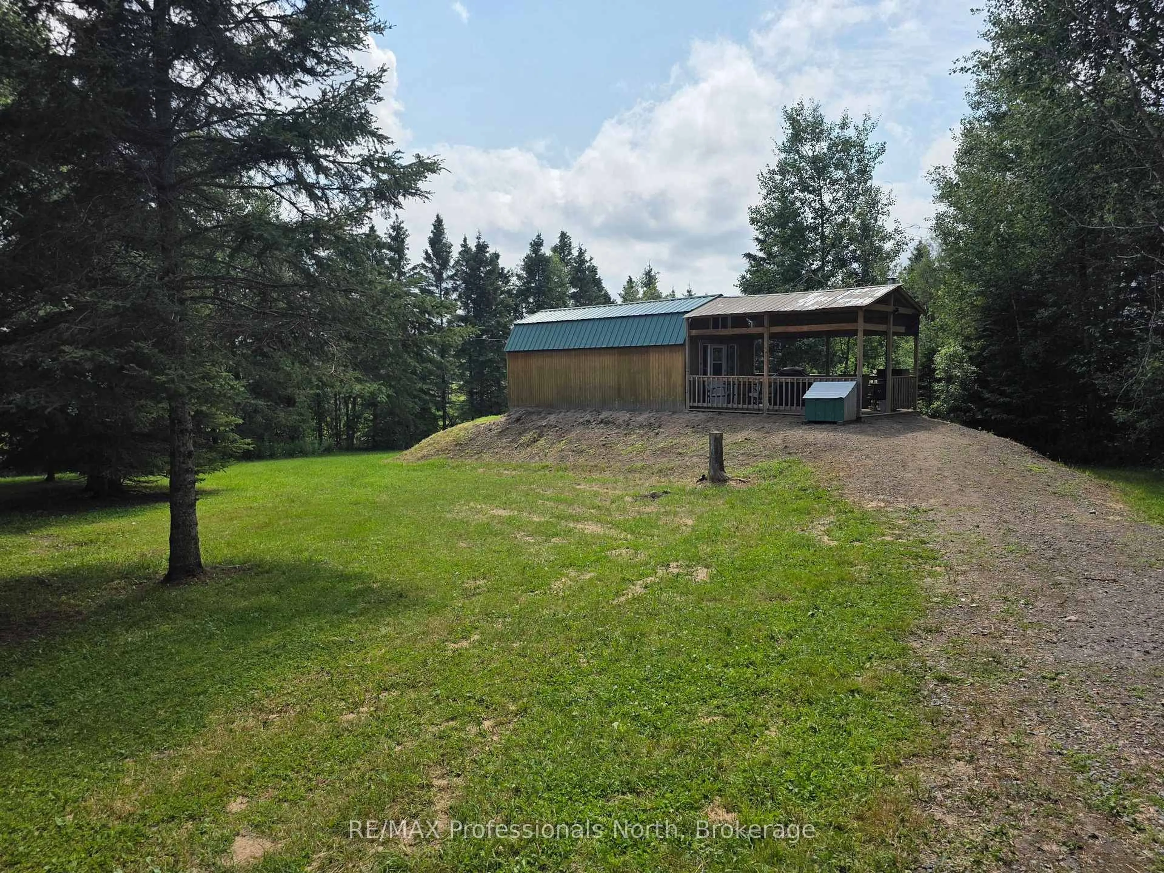 A pic from outside/outdoor area/front of a property/back of a property/a pic from drone, unknown for 737 HILL AND GULLY Rd, Ryerson Ontario P0A 1C0