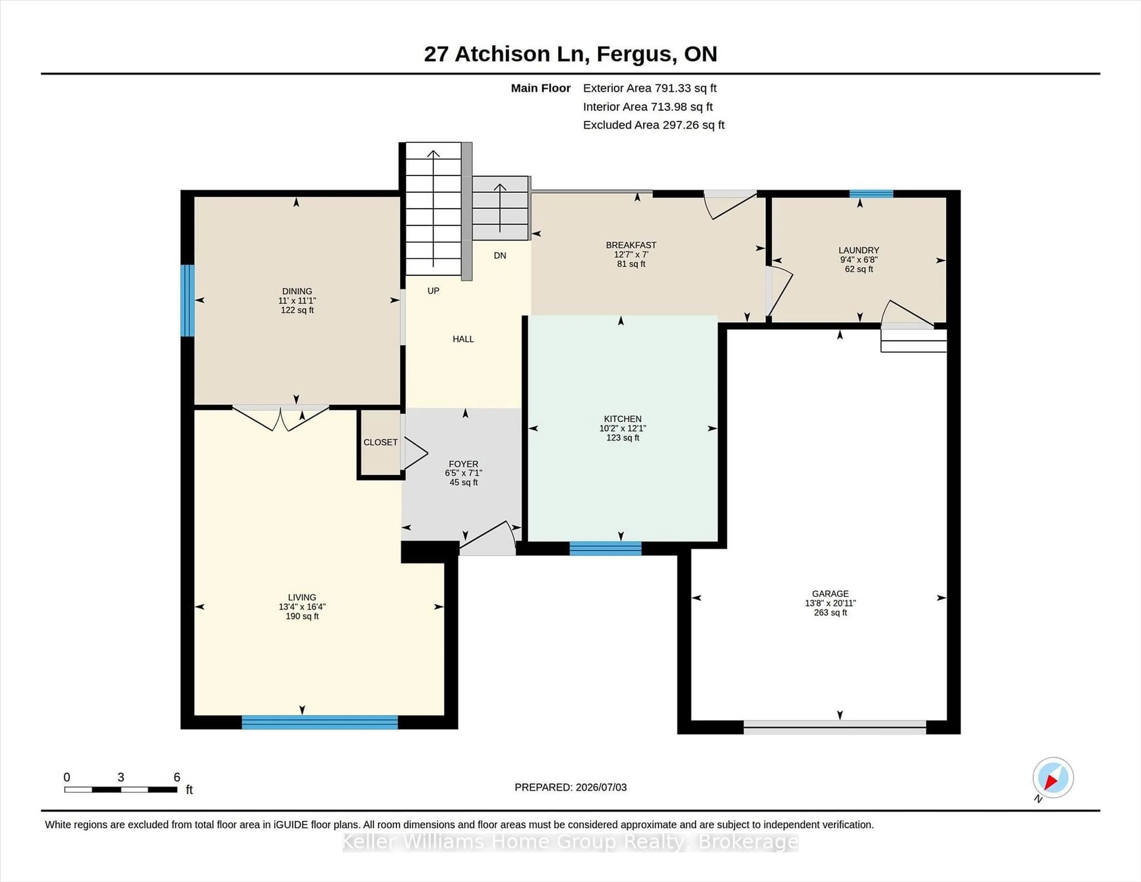 Floor plan for 27 Atchison Lane, Centre Wellington Ontario N1M 3L1