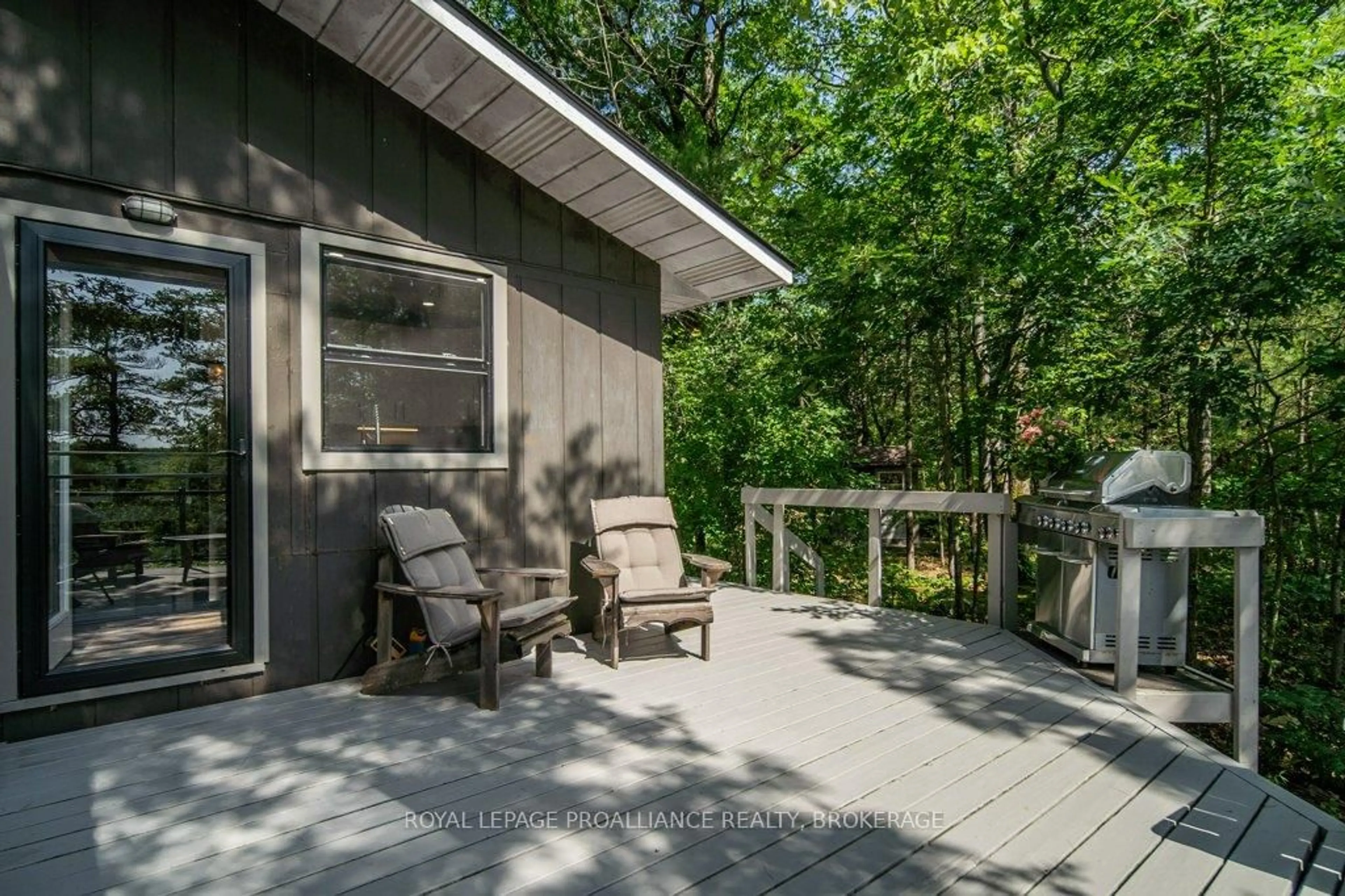 Patio, forest/trees view for 811 Hermit Thrush Lane, Leeds and the Thousand Islands Ontario K0H 2N0