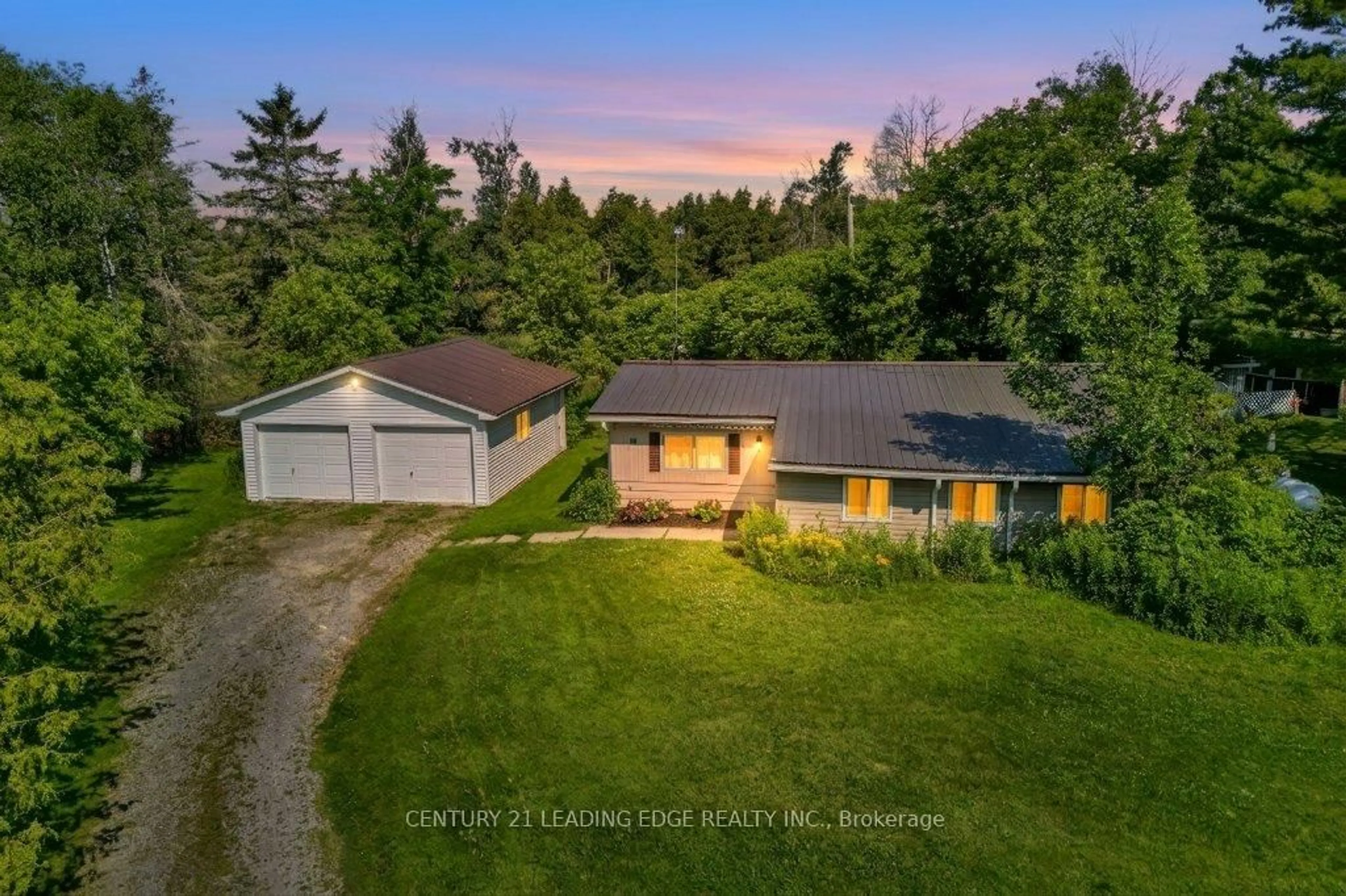 A pic from outside/outdoor area/front of a property/back of a property/a pic from drone, unknown for 21 Otter Line, Kawartha Lakes Ontario K9V 4R4