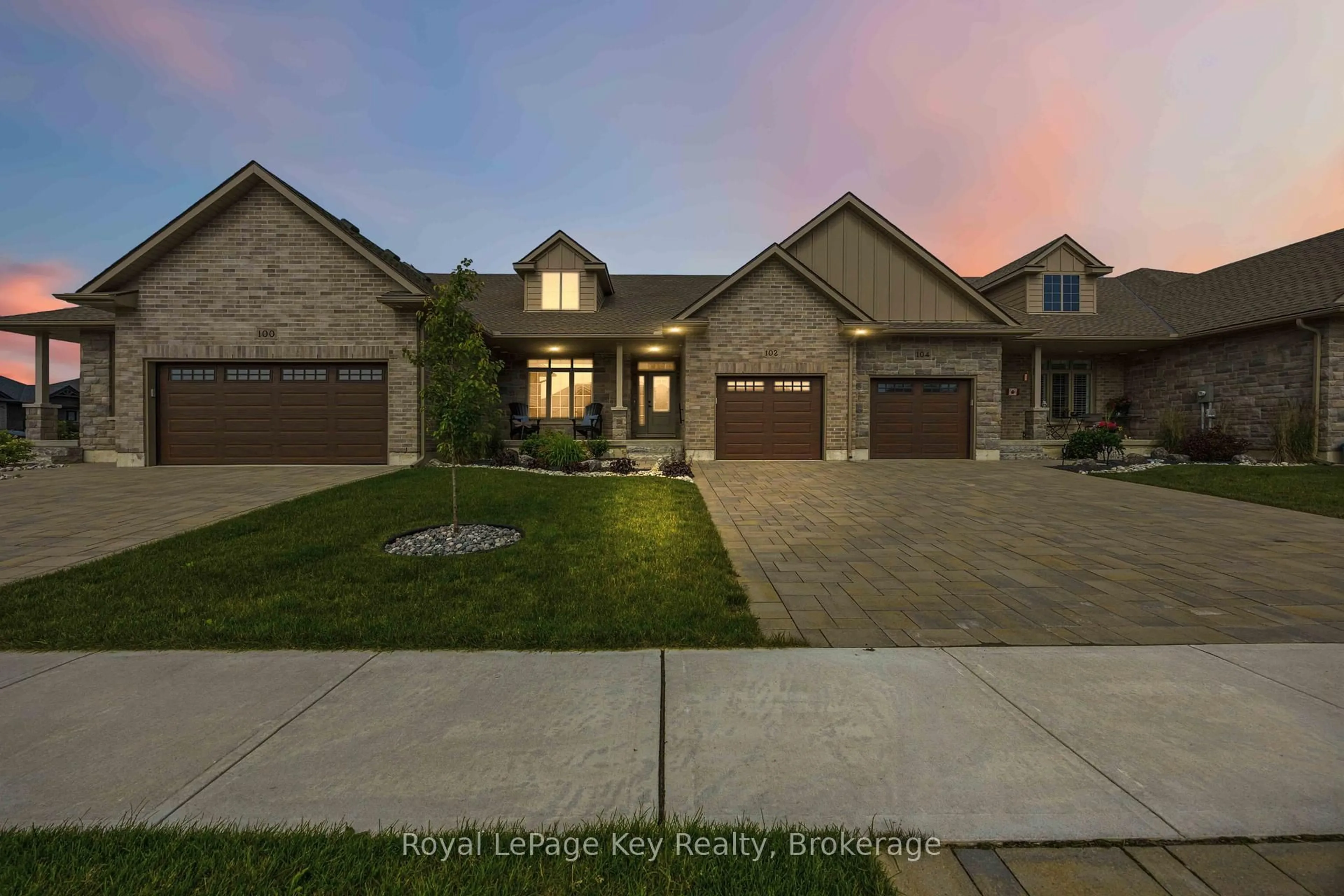 Home with brick exterior material, street for 102 Leneve St, Lambton Shores Ontario N0N 1J0